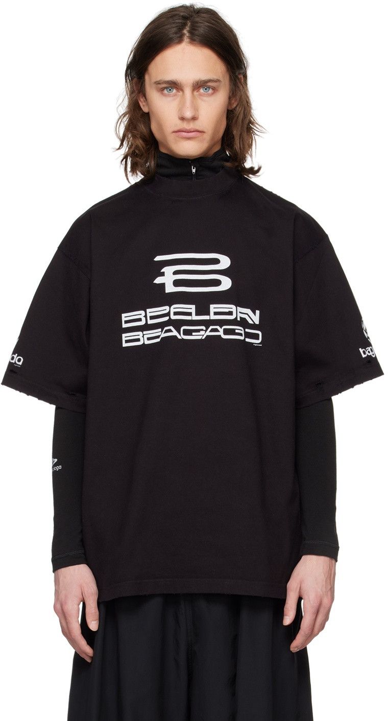 Balenciaga Black AI Generated Iside out T-Shirt Size US M / EU 48-50 / 2 - 2 Thumbnail