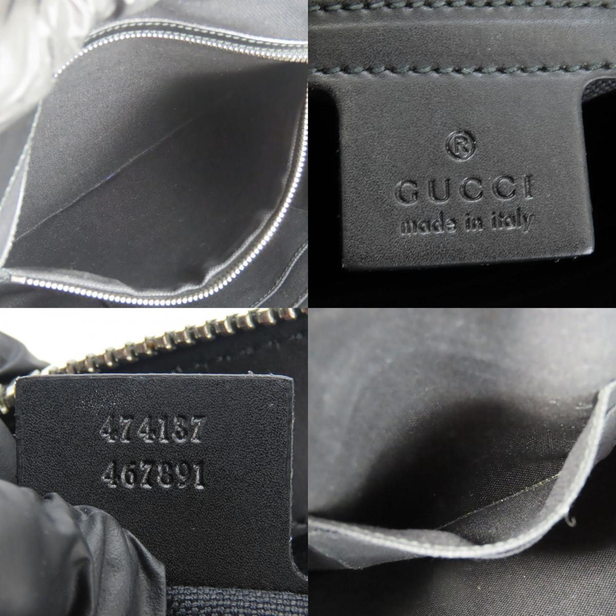 Gucci Gucci Shoulder Bag 474137 GG Supreme Canvas Black Grey Tiger Men's GUCCI Size ONE SIZE - 9 Thumbnail