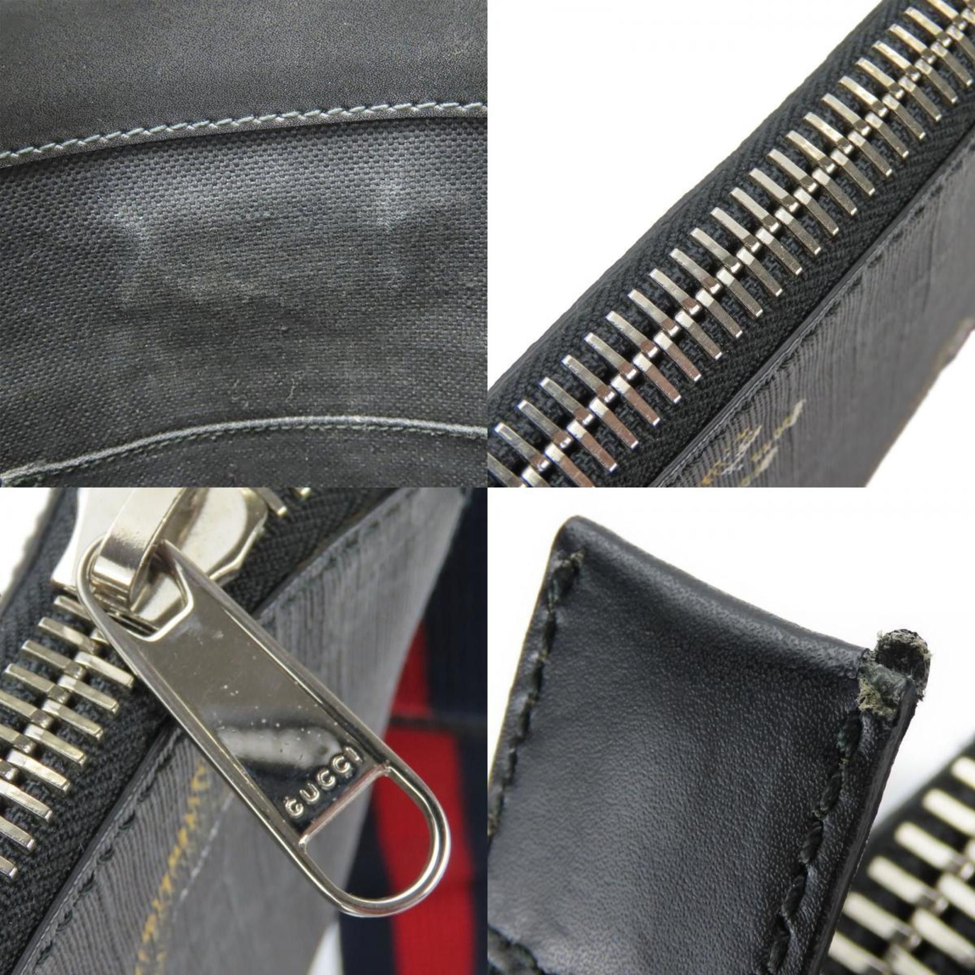 Gucci Gucci Shoulder Bag 474137 GG Supreme Canvas Black Grey Tiger Men's GUCCI Size ONE SIZE - 8 Thumbnail