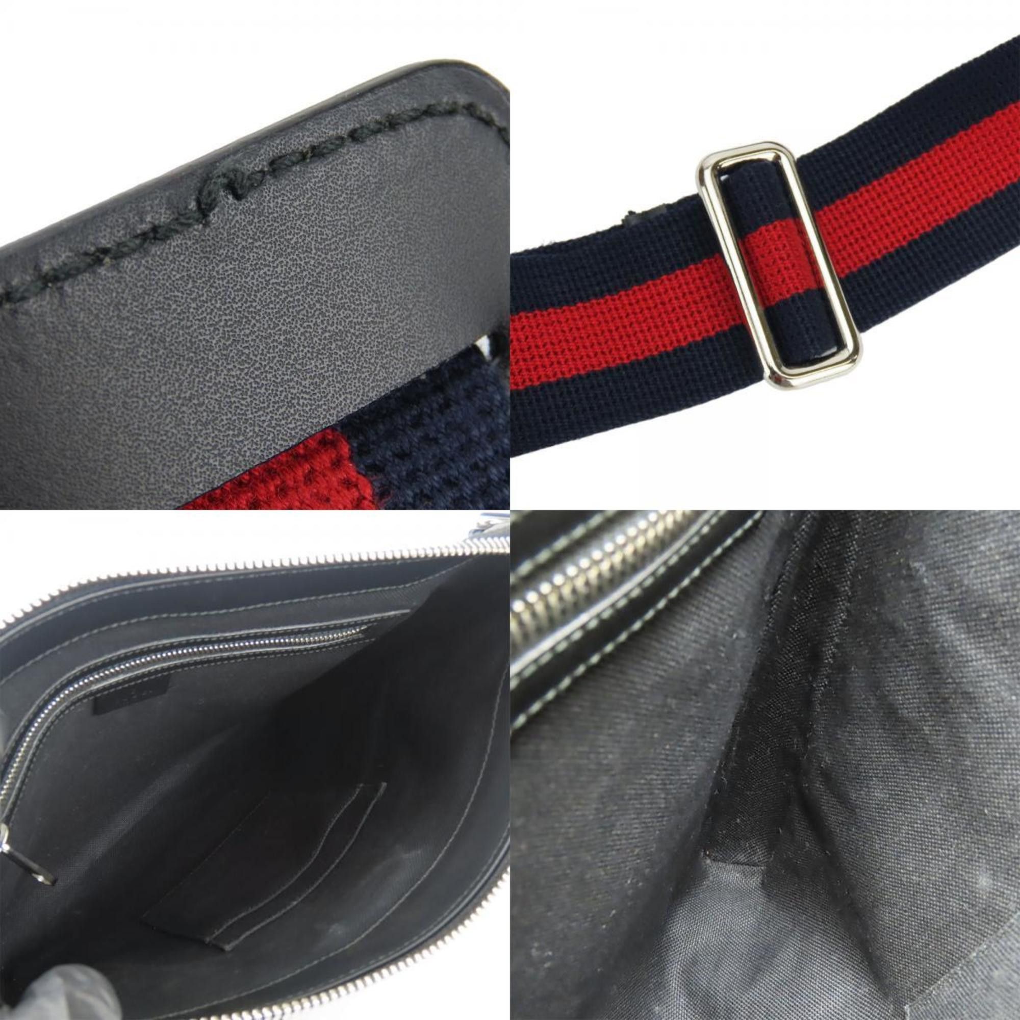 Gucci Gucci Shoulder Bag 474137 GG Supreme Canvas Black Grey Tiger Men's GUCCI Size ONE SIZE - 7 Thumbnail