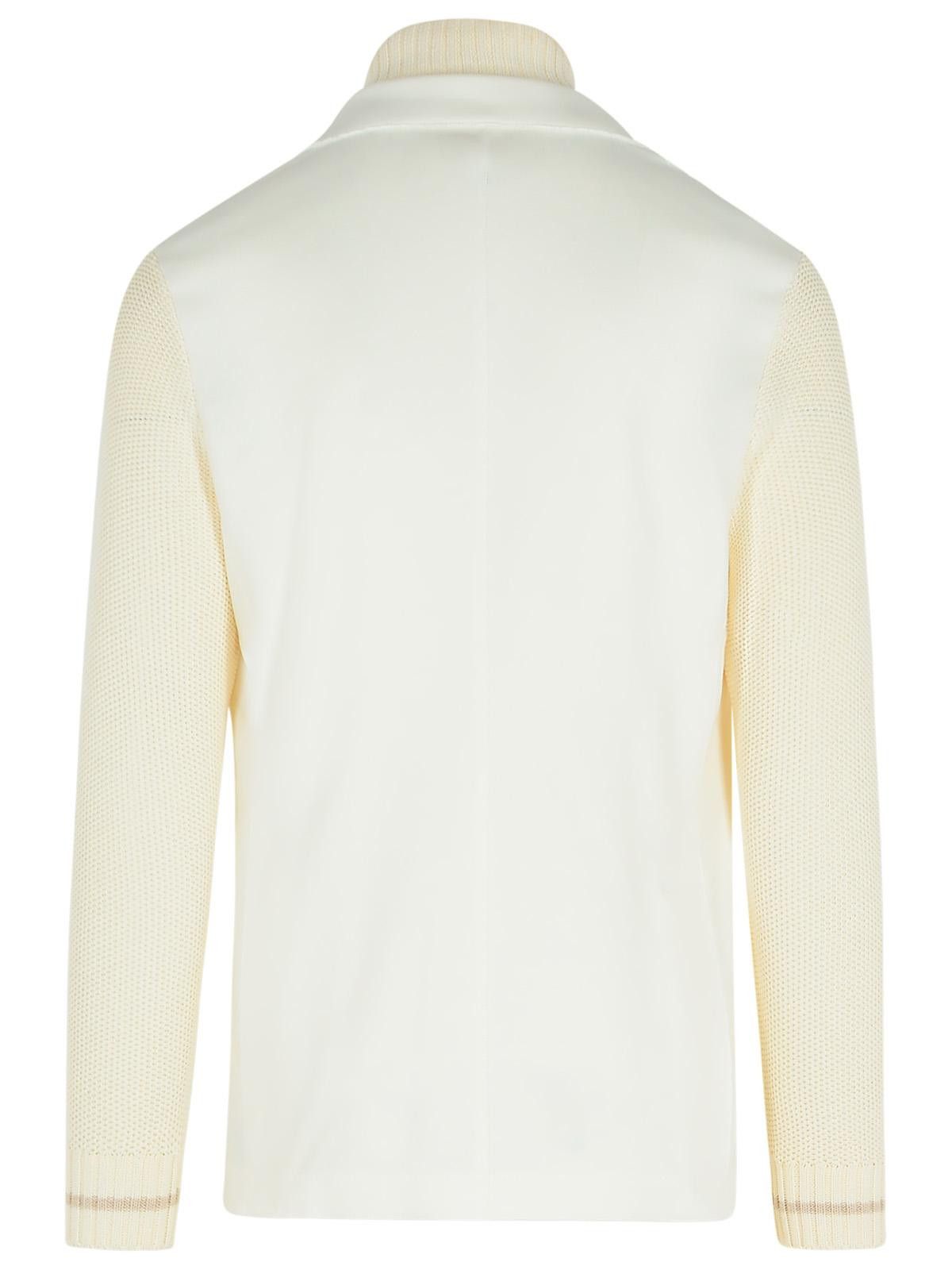 Eleventy ELEVENTY White Cotton Blend Cardigan Size US M / EU 48-50 / 2 - 3 Thumbnail