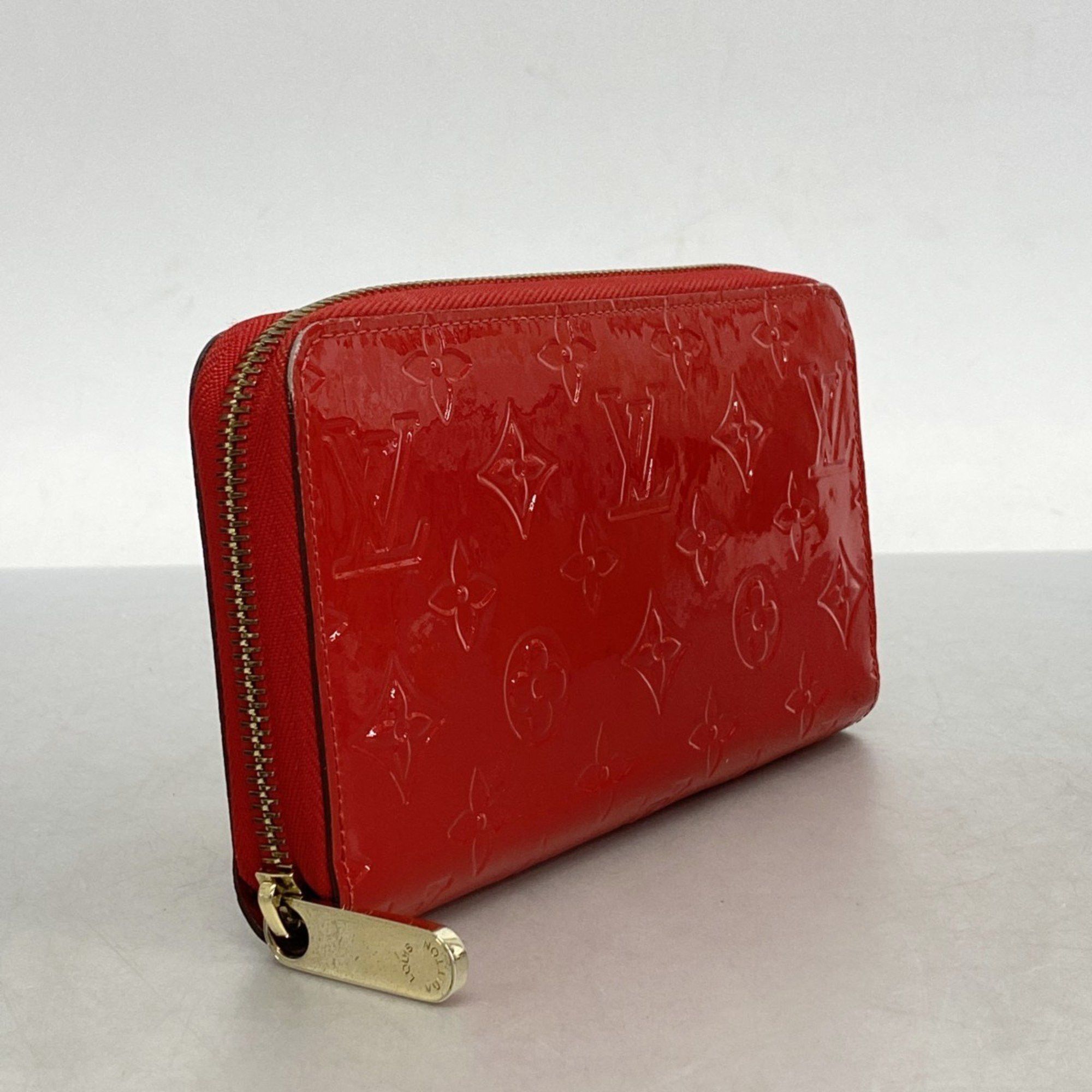 Louis Vuitton Louis Vuitton Long Wallet Vernis Zippy M90200 Cerise 