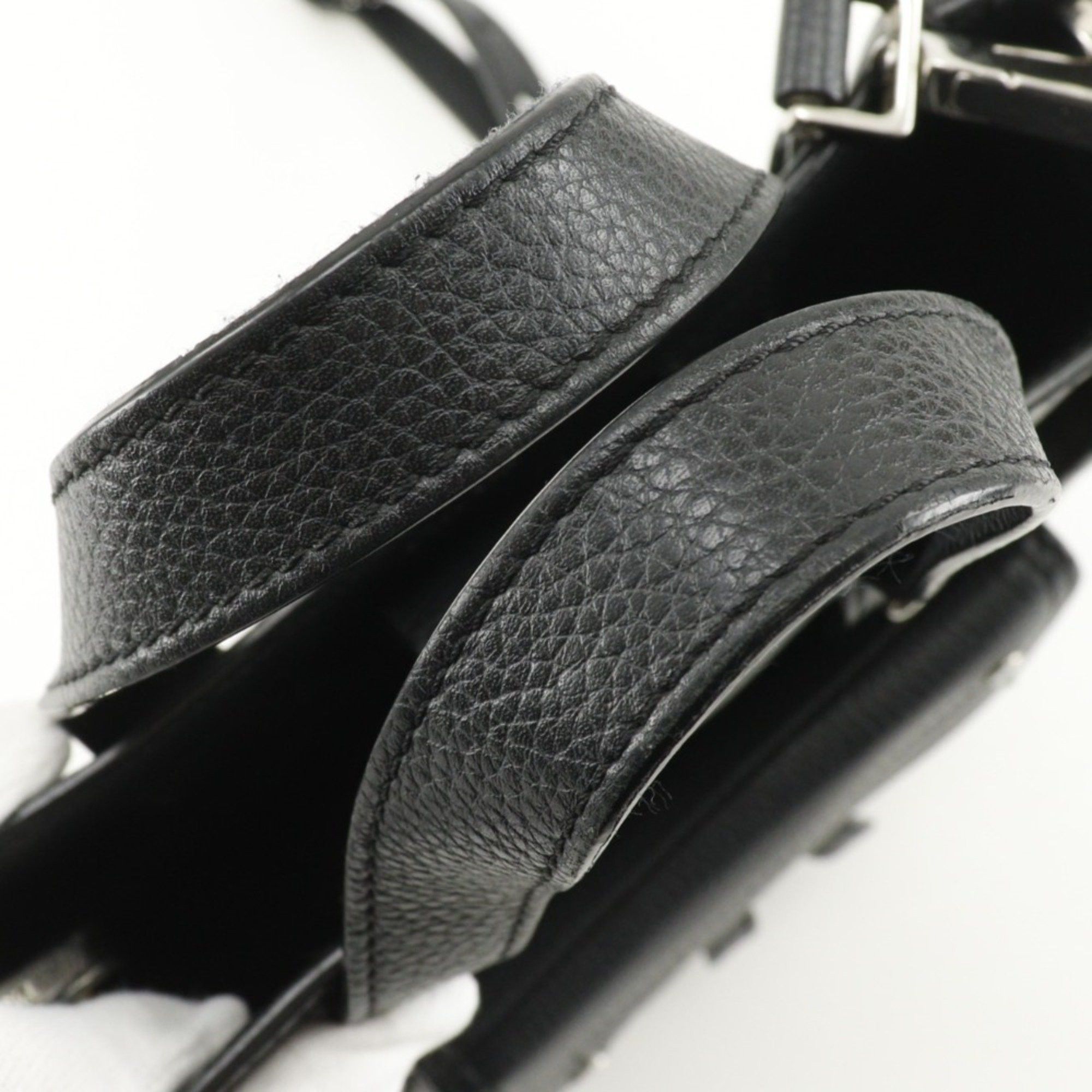 Dior Christian Dior Saddle Mini Tote Handbag Shoulder Bag Calf Black 2way A5 Type Women's Size ONE SIZE - 6 Thumbnail