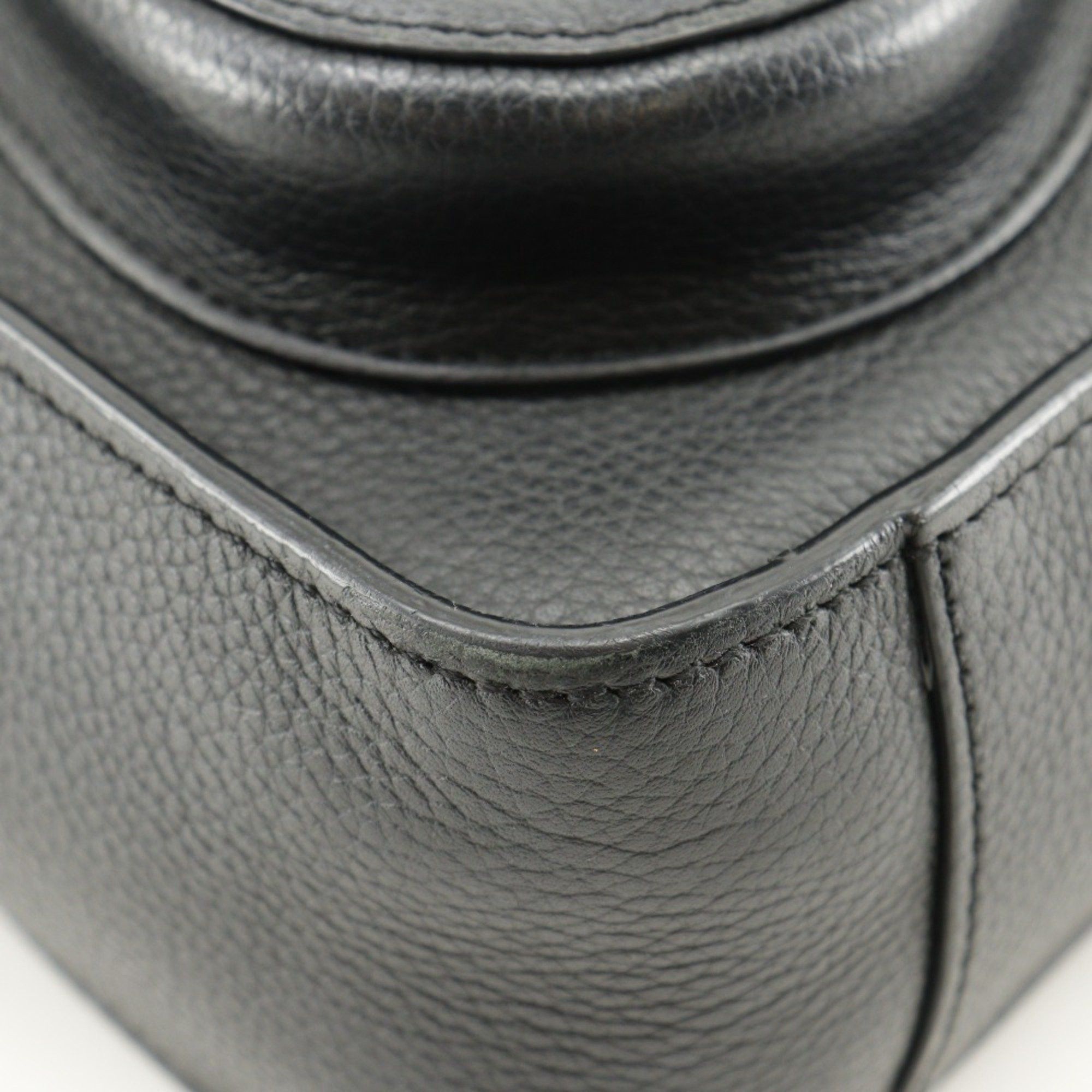 Dior Christian Dior Saddle Mini Tote Handbag Shoulder Bag Calf Black 2way A5 Type Women's Size ONE SIZE - 4 Thumbnail