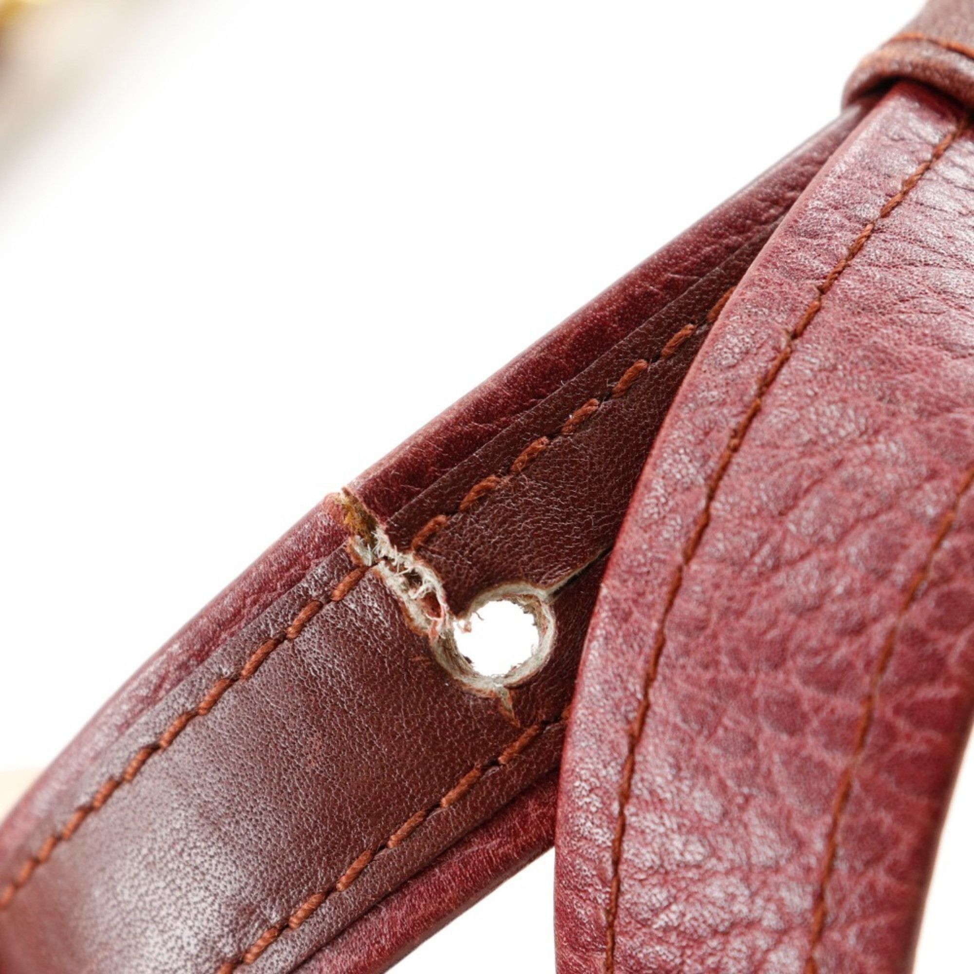 Cartier Cartier Must Line Shoulder Bag Leather Bordeaux A5 Type Women's Size ONE SIZE - 11 Thumbnail