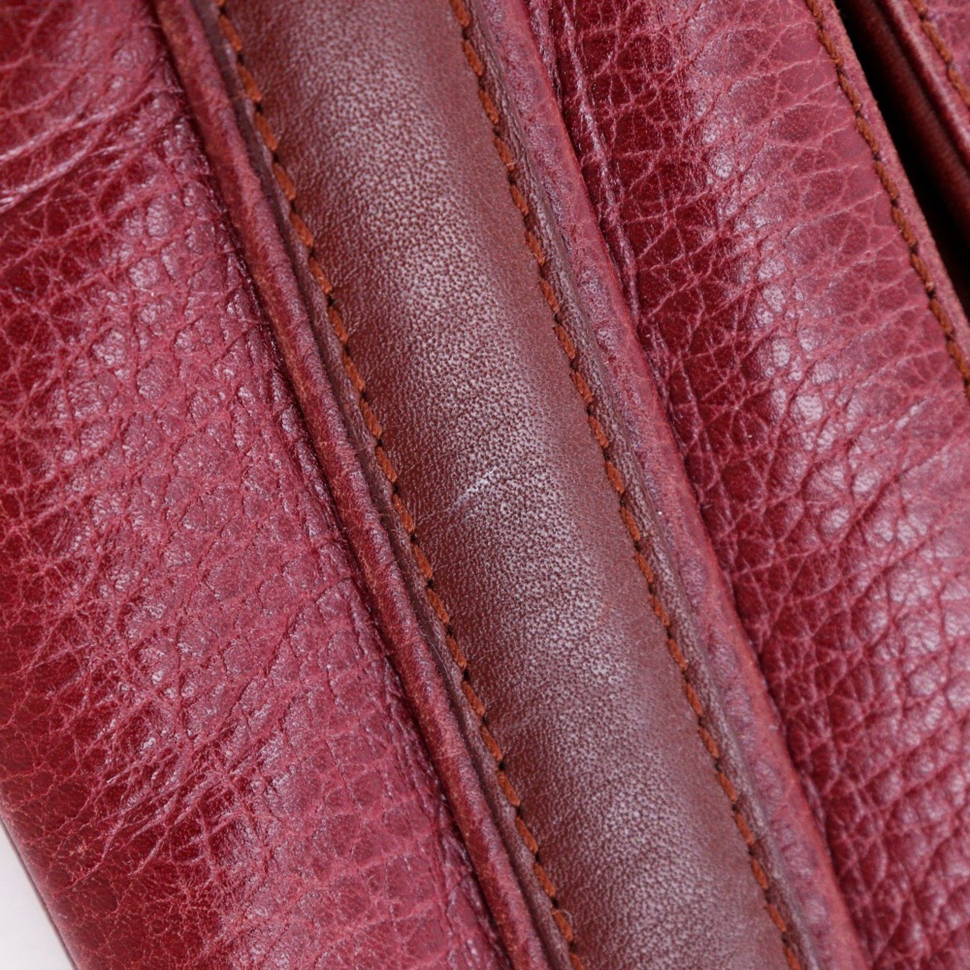 Cartier Cartier Must Line Shoulder Bag Leather Bordeaux A5 Type Women's Size ONE SIZE - 10 Thumbnail
