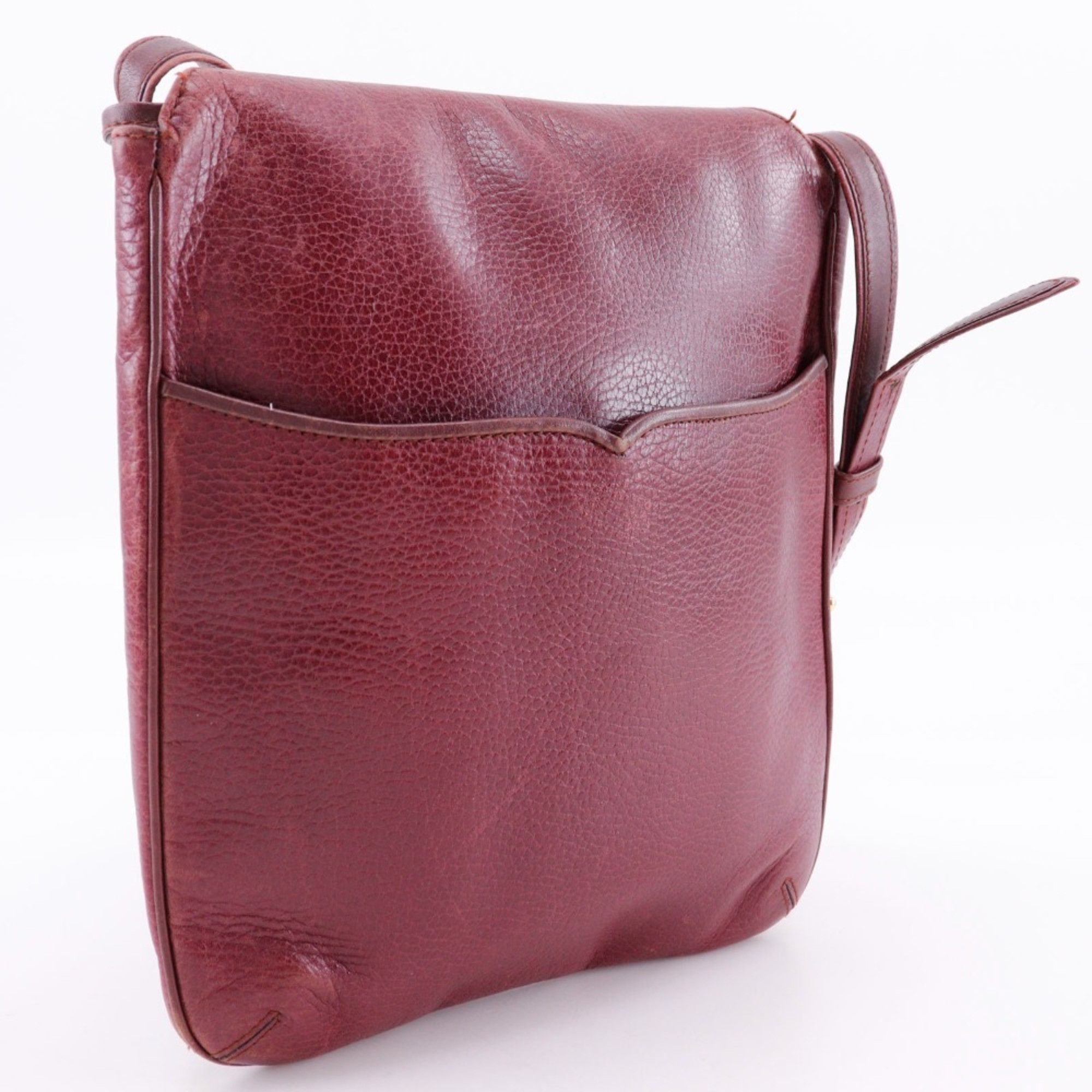 Cartier Cartier Must Line Shoulder Bag Leather Bordeaux A5 Type Women's Size ONE SIZE - 3 Thumbnail
