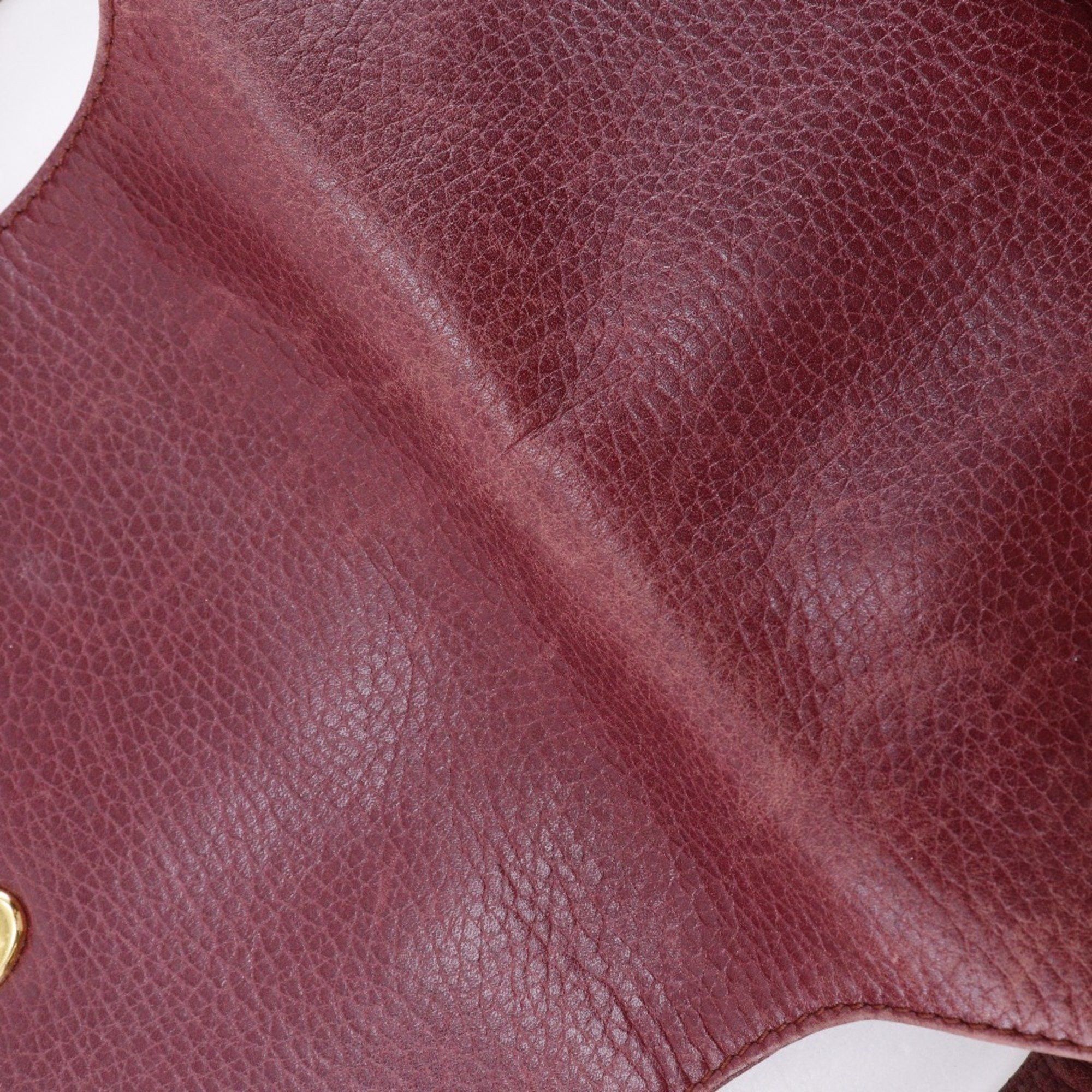 Cartier Cartier Must Line Shoulder Bag Leather Bordeaux A5 Type Women's Size ONE SIZE - 9 Thumbnail