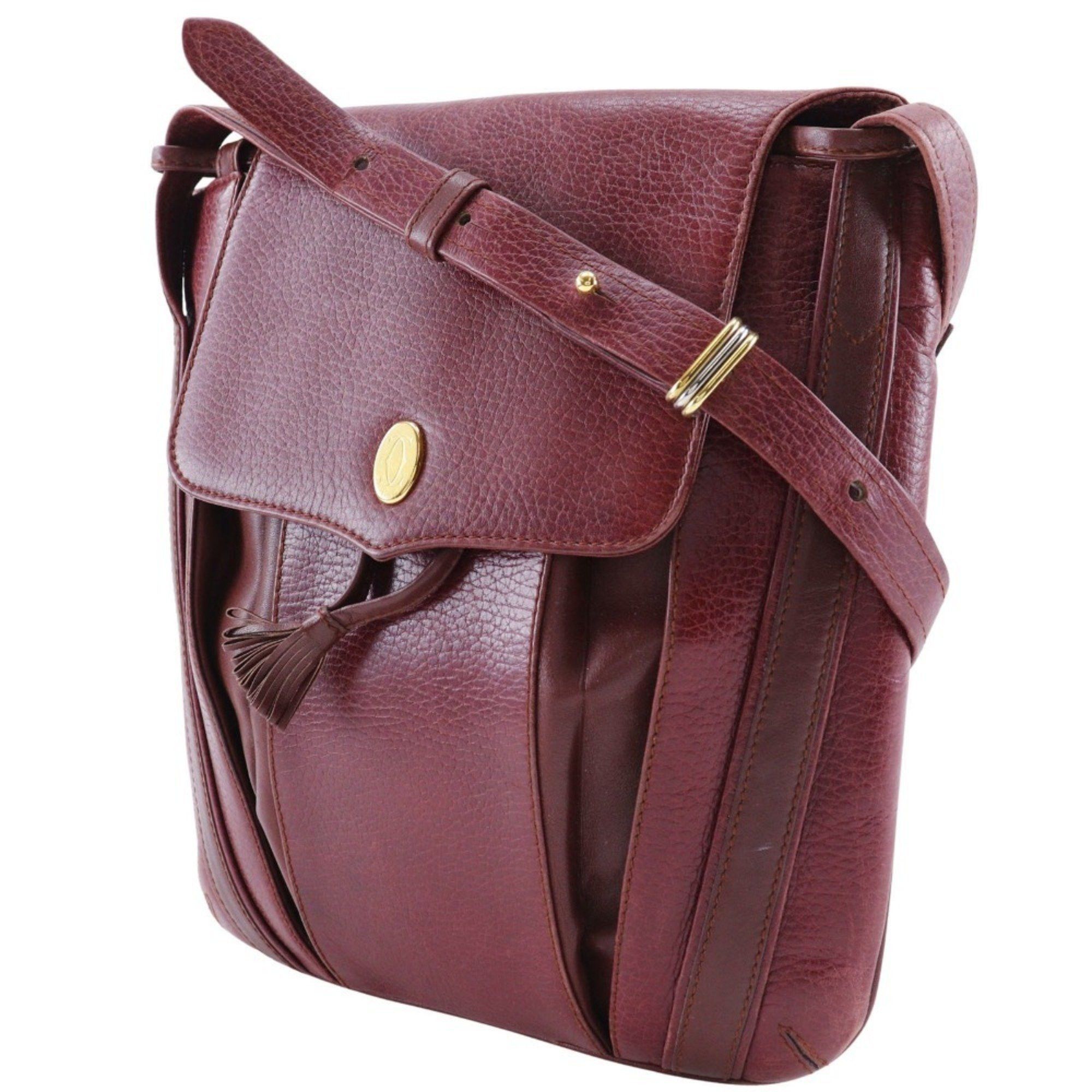Cartier Cartier Must Line Shoulder Bag Leather Bordeaux A5 Type Women's Size ONE SIZE - 2 Thumbnail