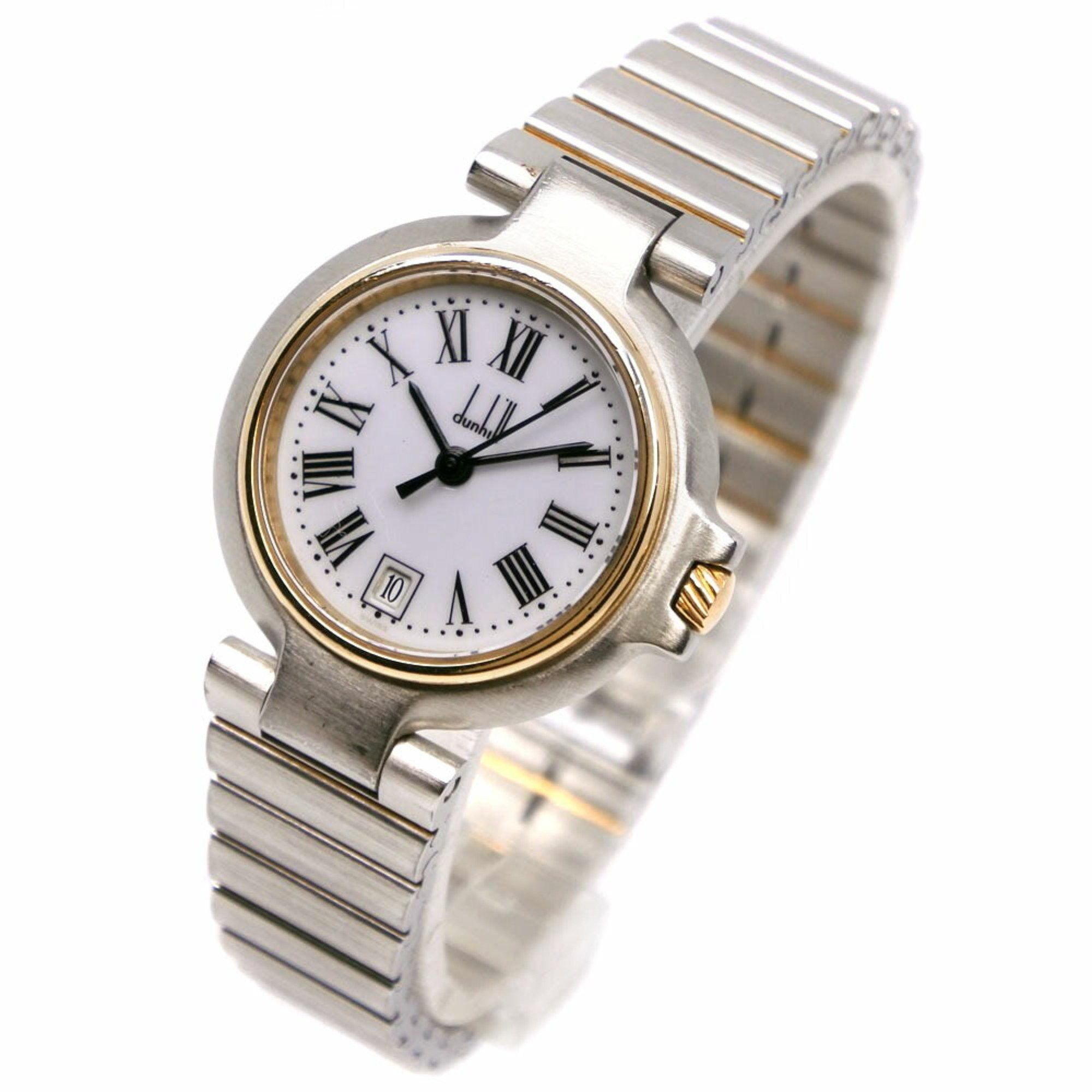 Alfred Dunhill Dunhill Millennium Watch Stainless Steel Quartz Analog Display White Dial Ladies Size ONE SIZE - 2 Thumbnail