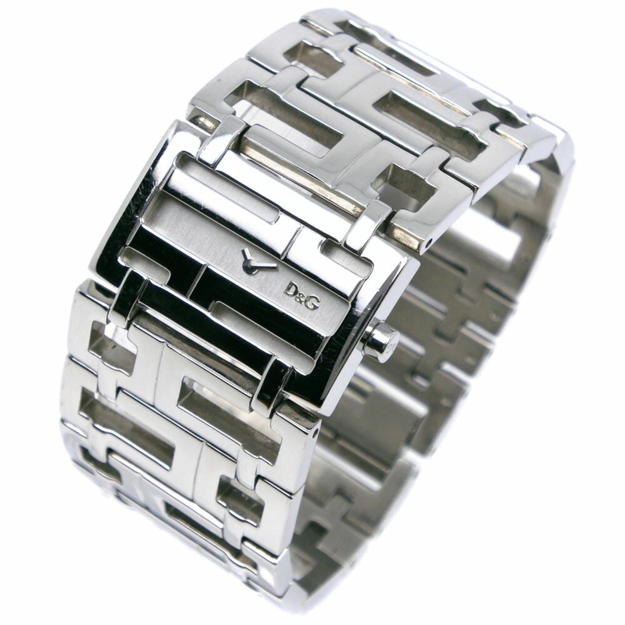 Dolce & Gabbana Dolce & Gabbana EDDIE Watch Stainless Steel Quartz Analog Display Silver Dial Women's Size ONE SIZE - 2 Thumbnail