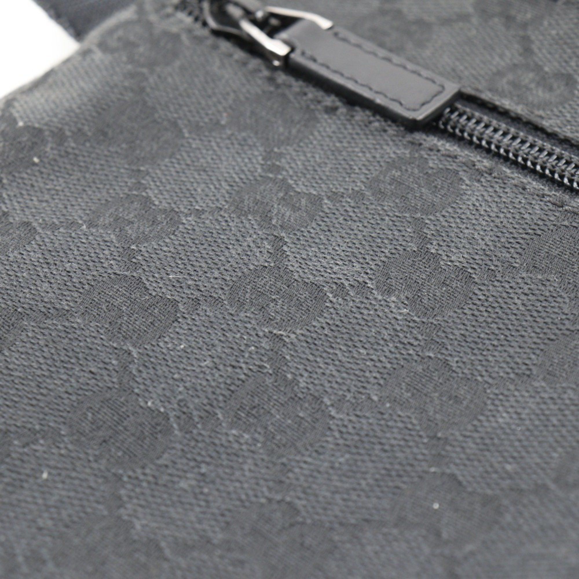 Gucci GUCCI Body Bag Waist 28566 GG Canvas x Leather Black Velcro Unisex Size ONE SIZE - 8 Thumbnail
