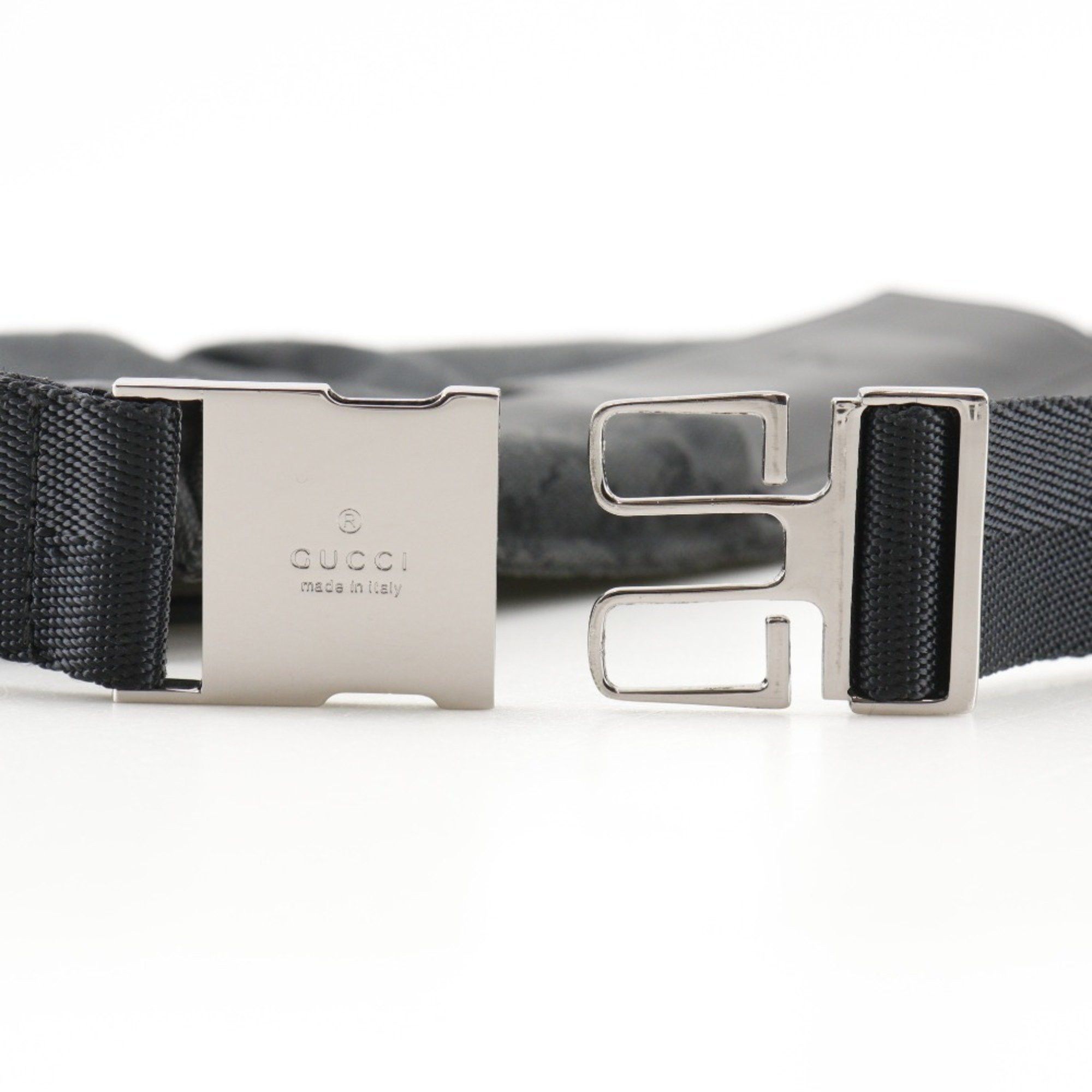 Gucci GUCCI Body Bag Waist 28566 GG Canvas x Leather Black Velcro Unisex Size ONE SIZE - 7 Thumbnail