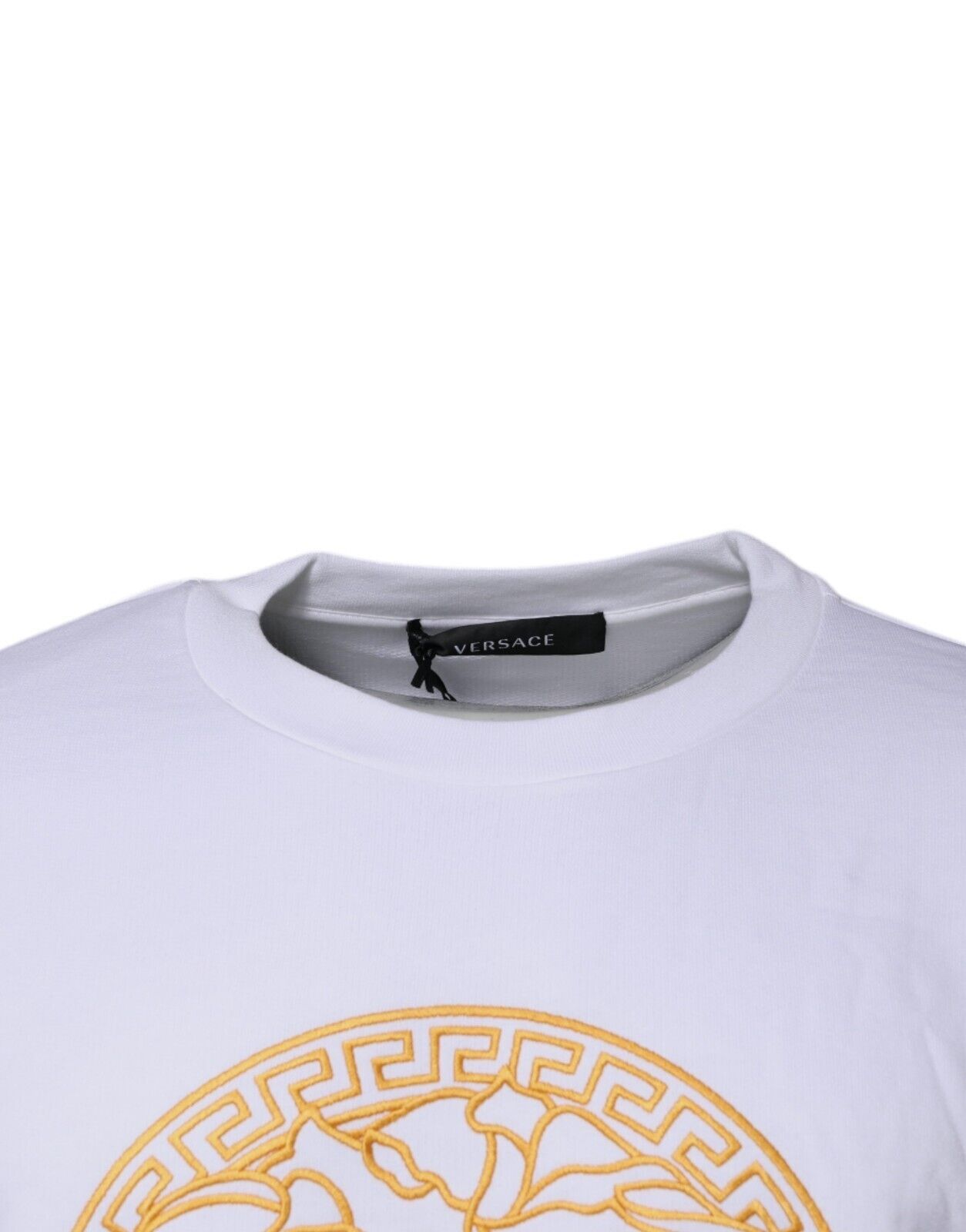 Versace VERSACE Sweater White Medusa Embroidery Crew Neck Pullover Size US XXL / EU 58 / 5 - 3 Thumbnail