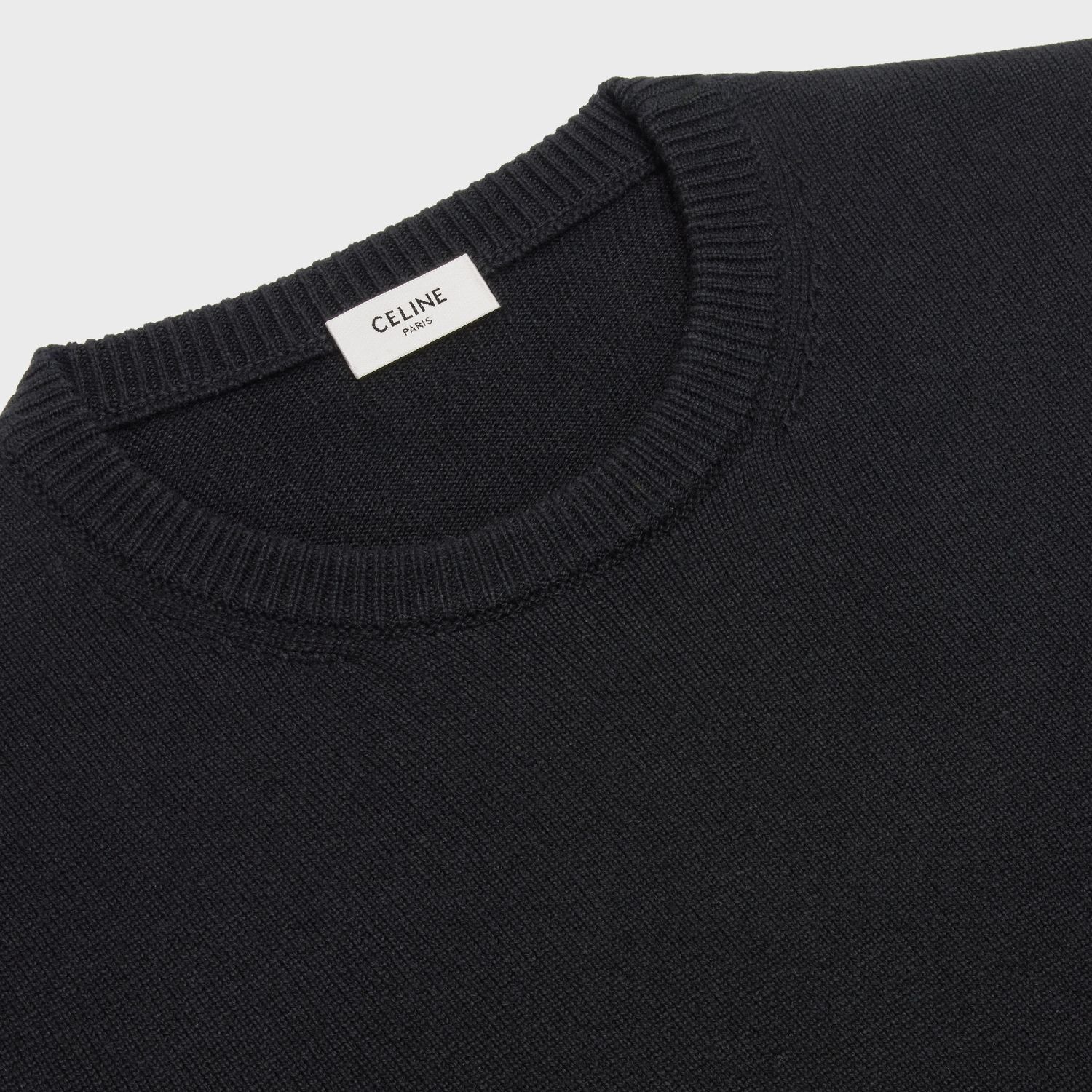Celine Crew Neck Sweater in Heritage Cashmere Black Size US XS / EU 42 / 0 - 3 Thumbnail