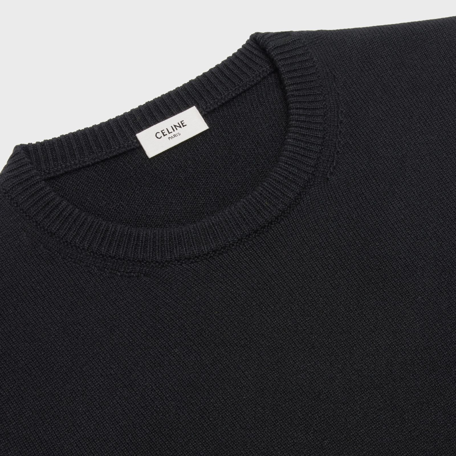 Celine Crew Neck Sweater in Heritage Cashmere Black Size US XL / EU 56 / 4 - 3 Thumbnail