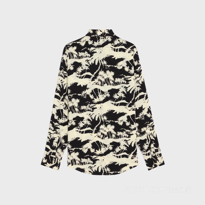 Celine Loose Shirt in Printed Viscose Size US XL / EU 56 / 4 - 2 Thumbnail