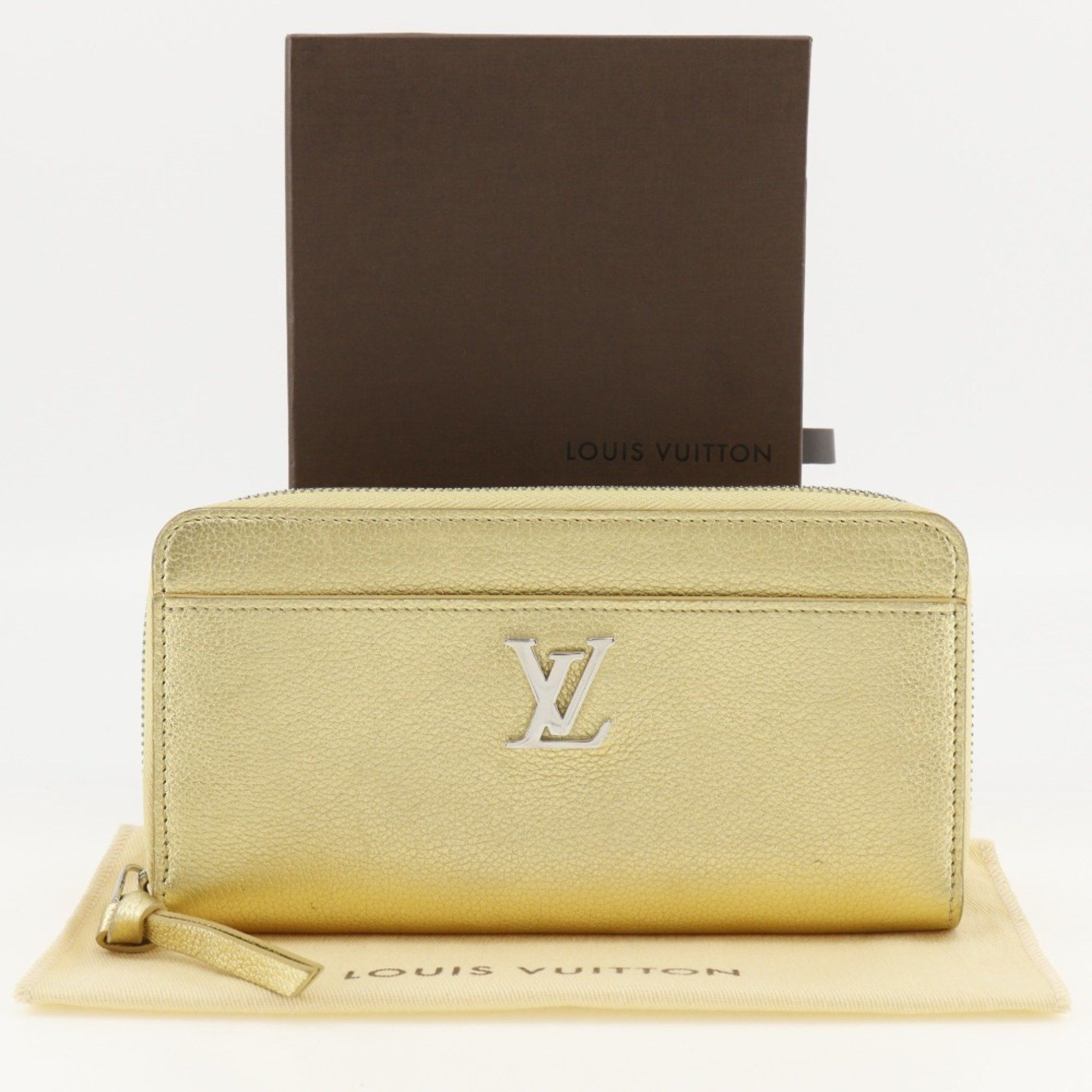 Louis Vuitton Louis Vuitton Zippy Rock Me Long Wallet Japan Limited Edition M69058 Grained Calf Leather 2019 Gold UB5109 Women's Size ONE SIZE - 17 Thumbnail