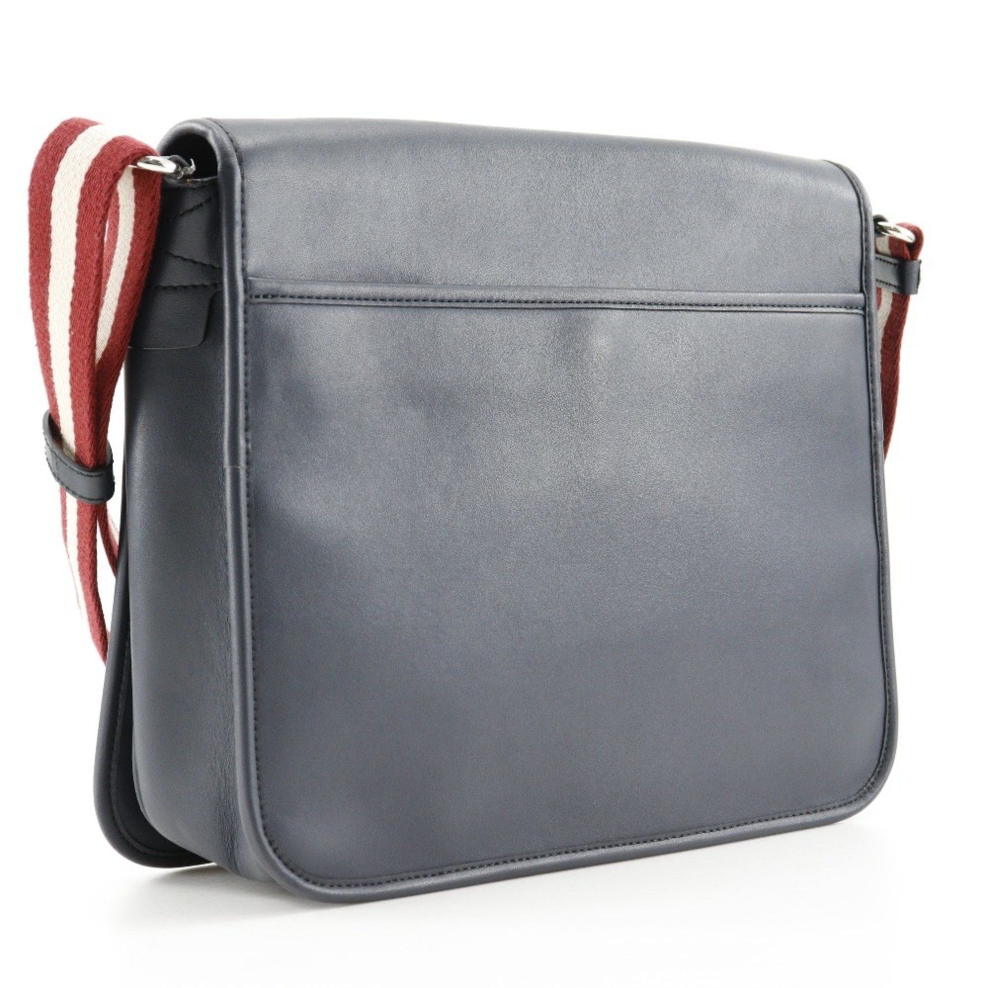 Bally Bally Trainspotting Shoulder Bag Calf Navy Flap Men's Size ONE SIZE - 3 Thumbnail