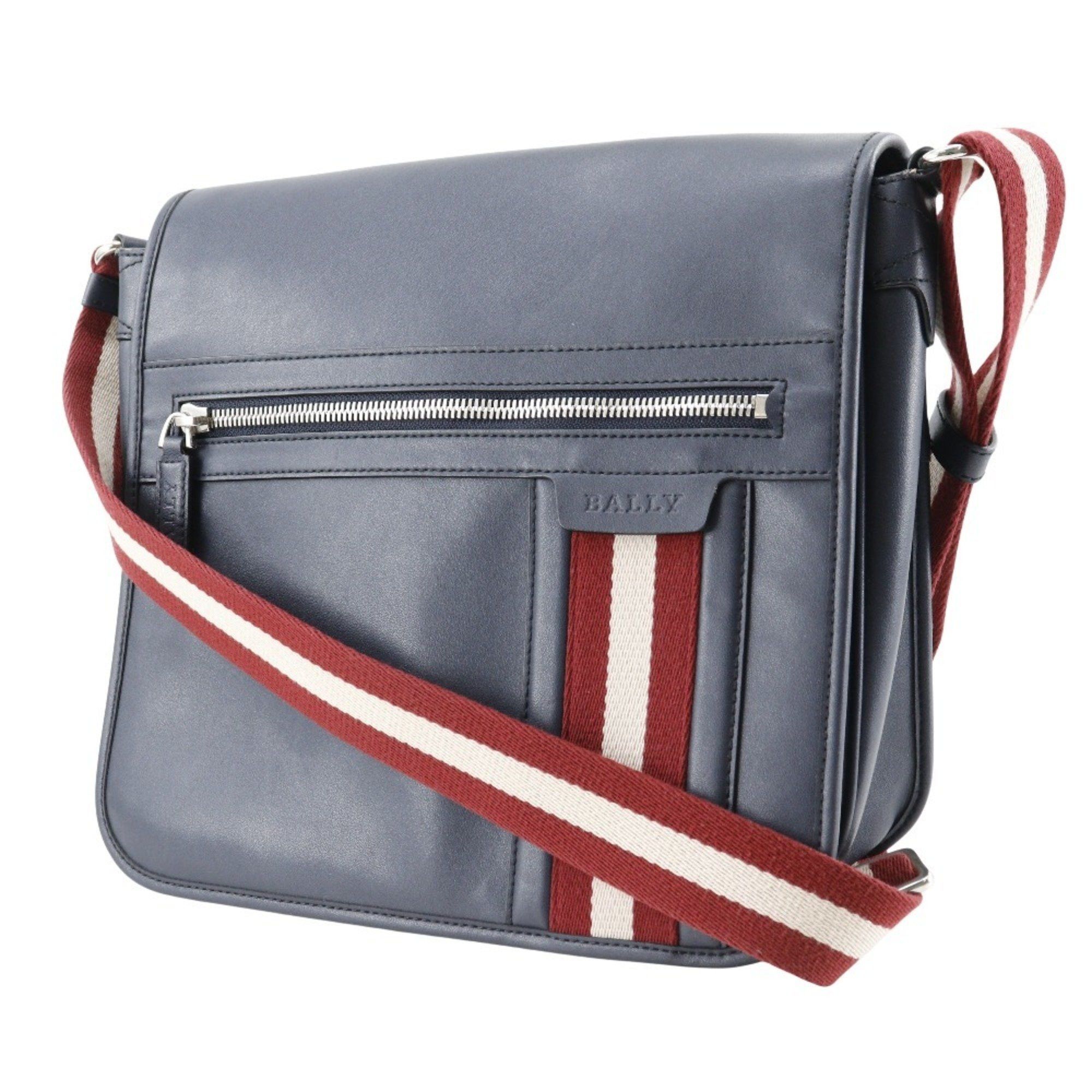 Bally Bally Trainspotting Shoulder Bag Calf Navy Flap Men's Size ONE SIZE - 2 Thumbnail