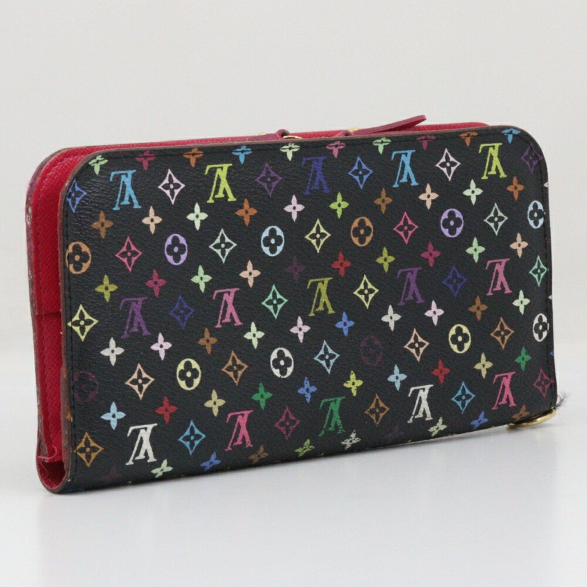 Louis Vuitton Louis Vuitton Portefeuille Unsolit Long Wallet M93754 Monogram Multicolor Grenard 2009 Black/Pink CA2079 Snap Button Portefeiulle Women's Size ONE SIZE - 3 Thumbnail