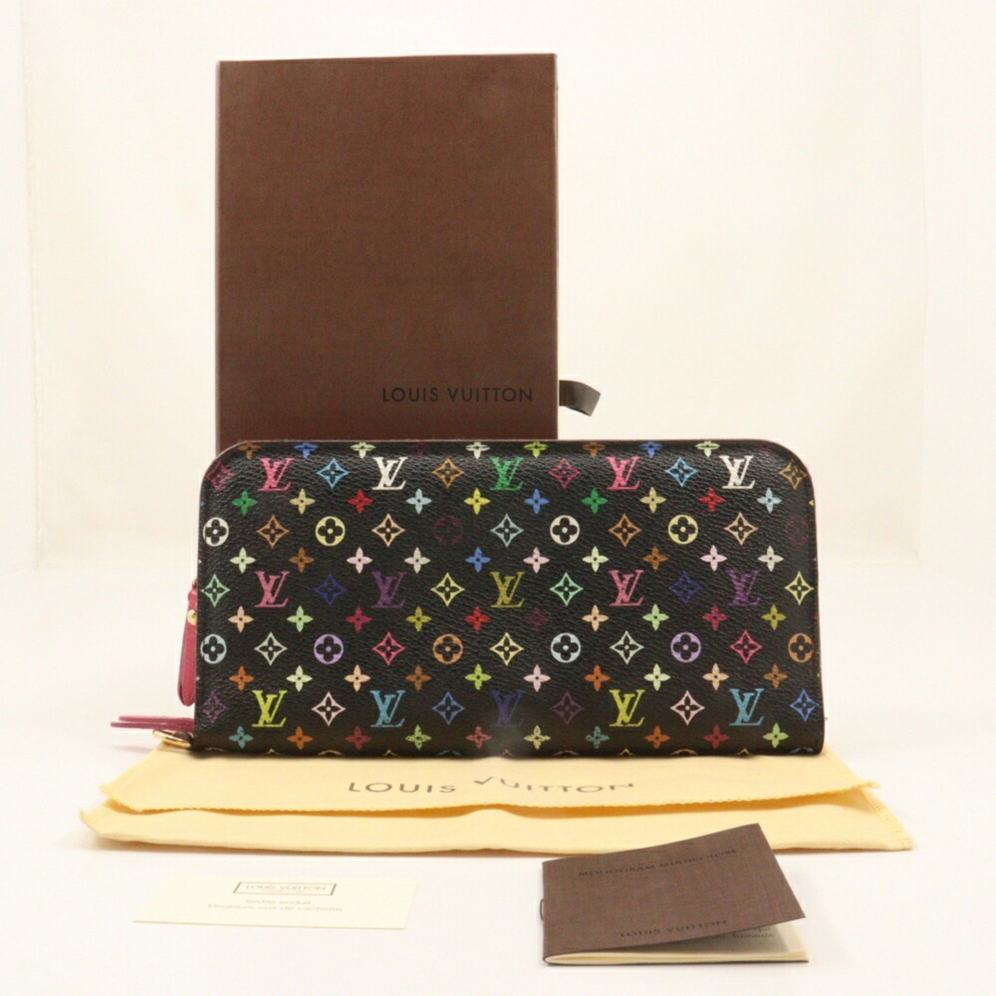 Louis Vuitton Louis Vuitton Portefeuille Unsolit Long Wallet M93754 Monogram Multicolor Grenard 2009 Black/Pink CA2079 Snap Button Portefeiulle Women's Size ONE SIZE - 12 Thumbnail