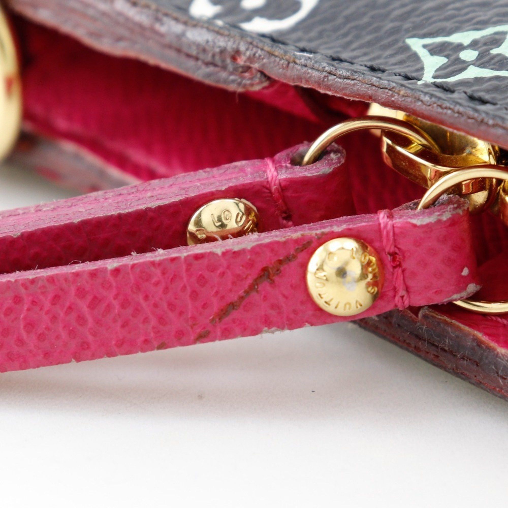 Louis Vuitton Louis Vuitton Portefeuille Unsolit Long Wallet M93754 Monogram Multicolor Grenard 2009 Black/Pink CA2079 Snap Button Portefeiulle Women's Size ONE SIZE - 10 Thumbnail