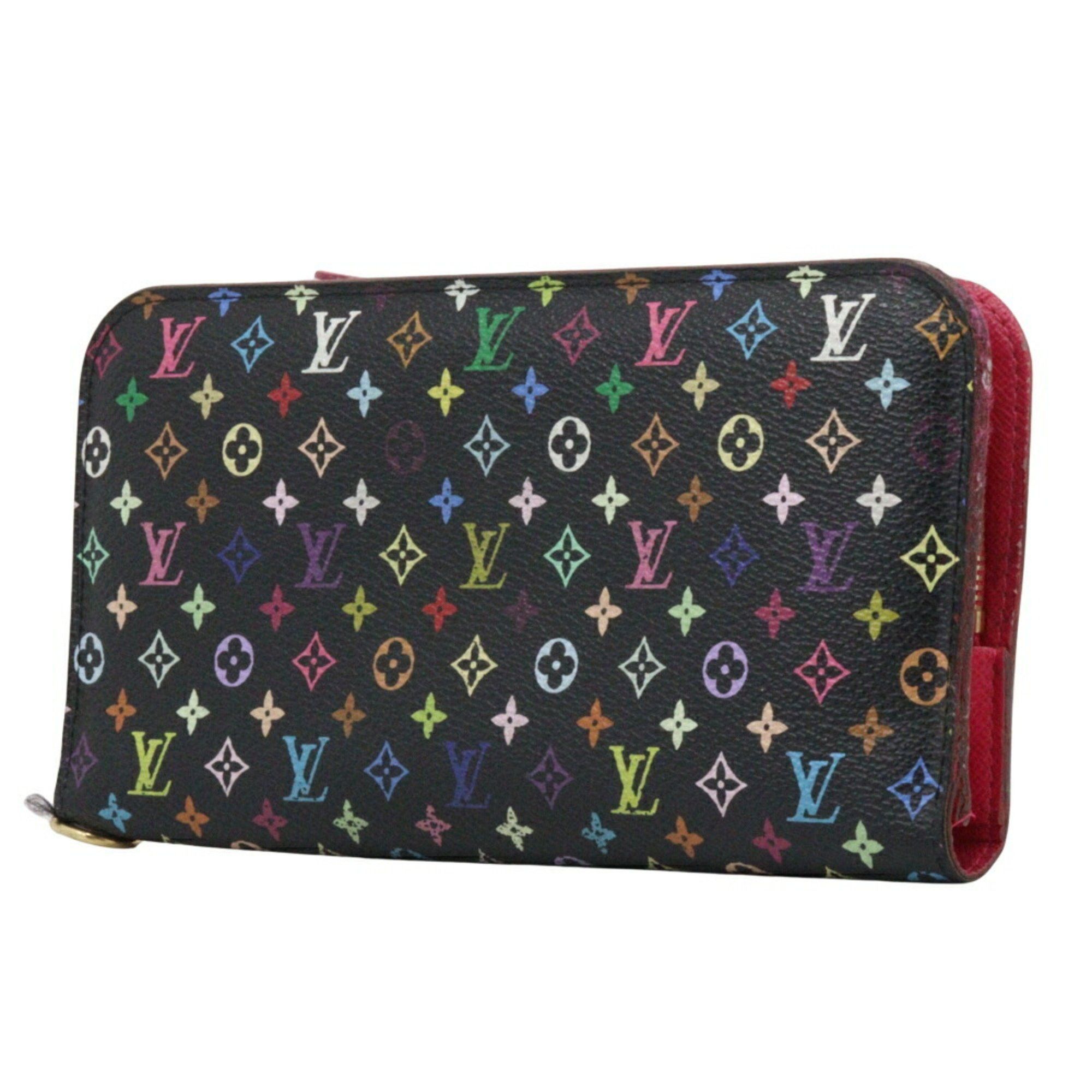 Louis Vuitton Louis Vuitton Portefeuille Unsolit Long Wallet M93754 Monogram Multicolor Grenard 2009 Black/Pink CA2079 Snap Button Portefeiulle Women's Size ONE SIZE - 2 Thumbnail