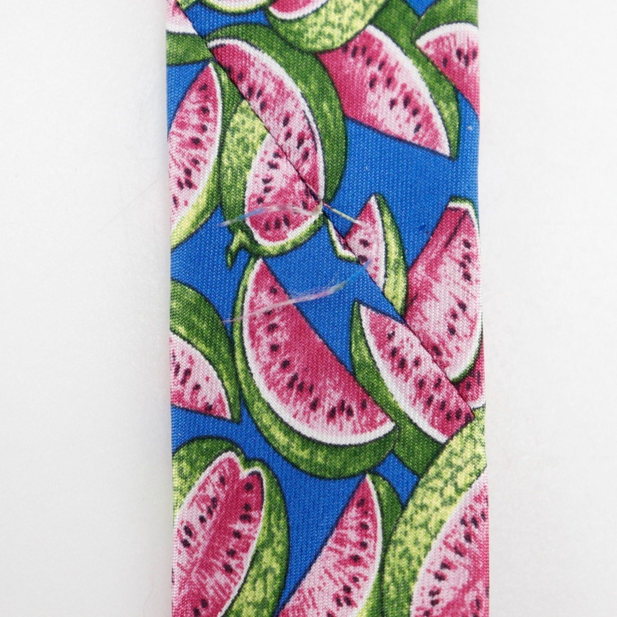 Gucci GUCCI Watermelon Silk Tie Blue Men's Size ONE SIZE - 7 Thumbnail
