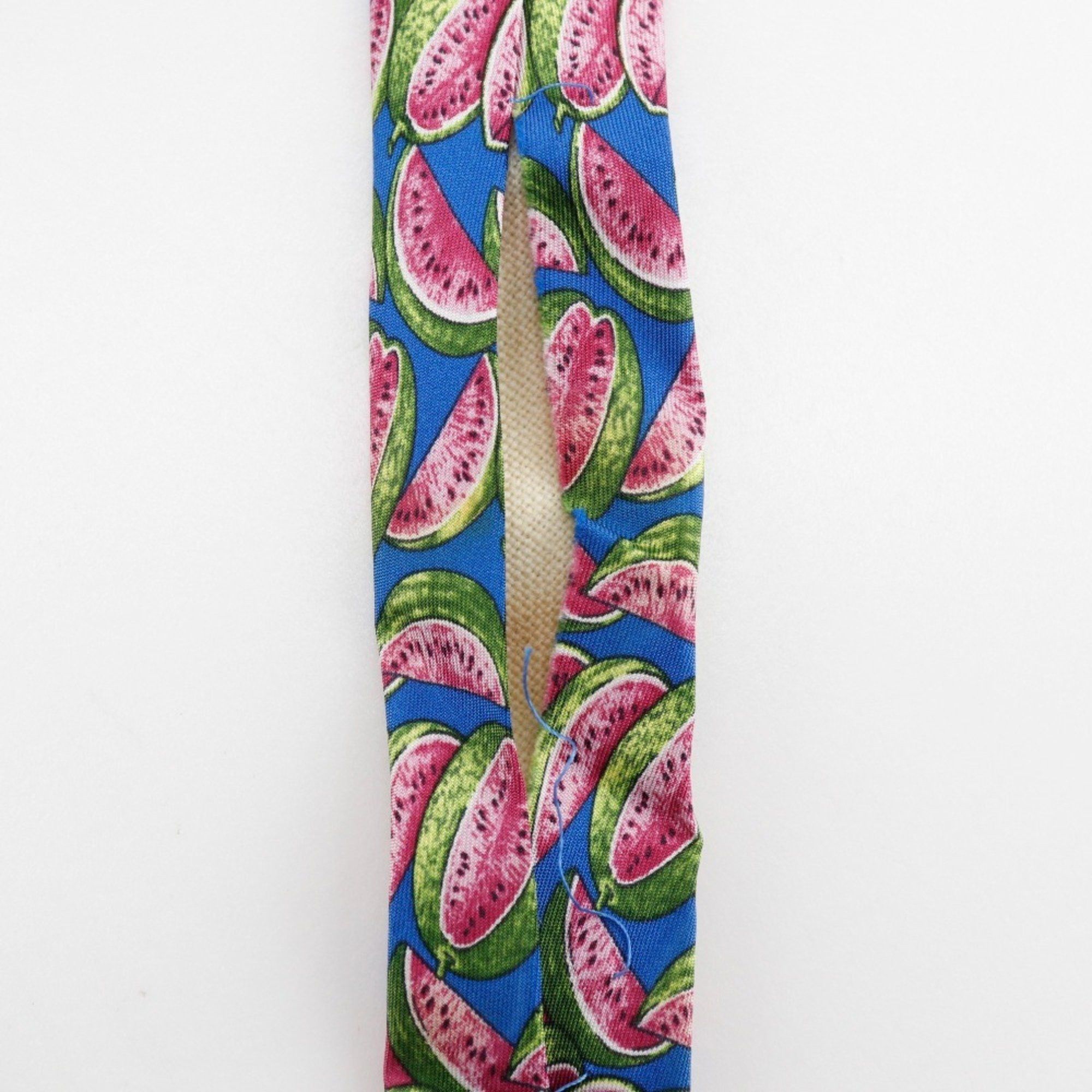 Gucci GUCCI Watermelon Silk Tie Blue Men's Size ONE SIZE - 5 Thumbnail