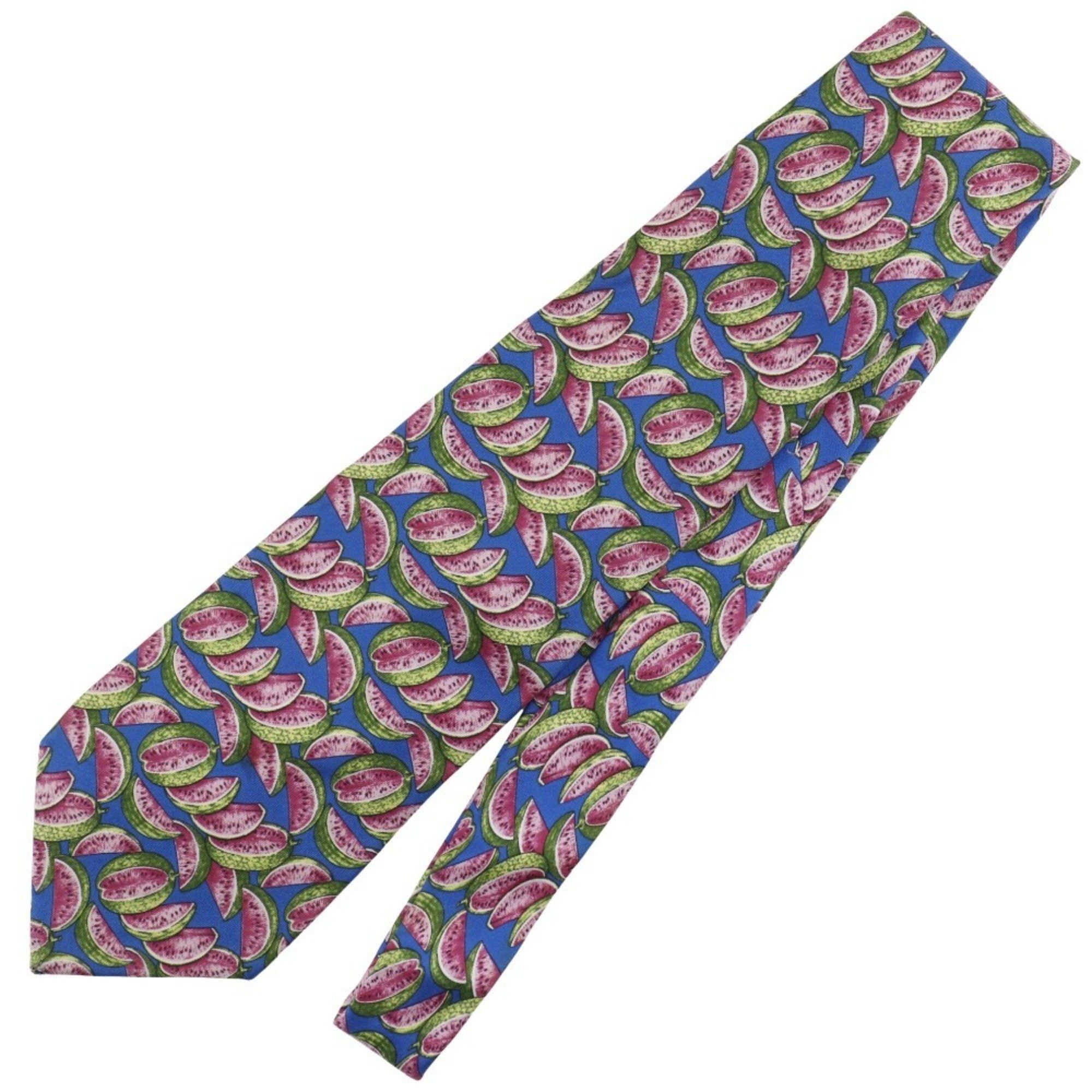 Gucci GUCCI Watermelon Silk Tie Blue Men's Size ONE SIZE - 2 Thumbnail