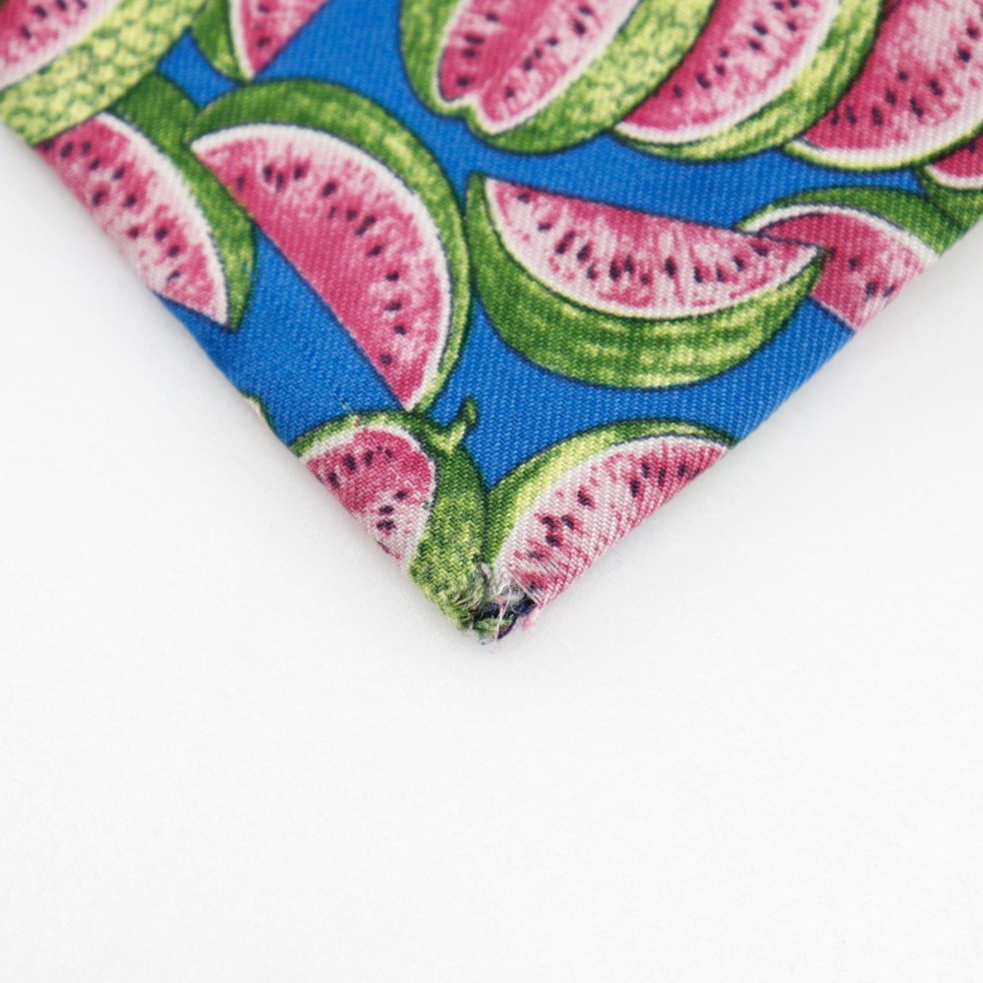 Gucci GUCCI Watermelon Silk Tie Blue Men's Size ONE SIZE - 8 Thumbnail