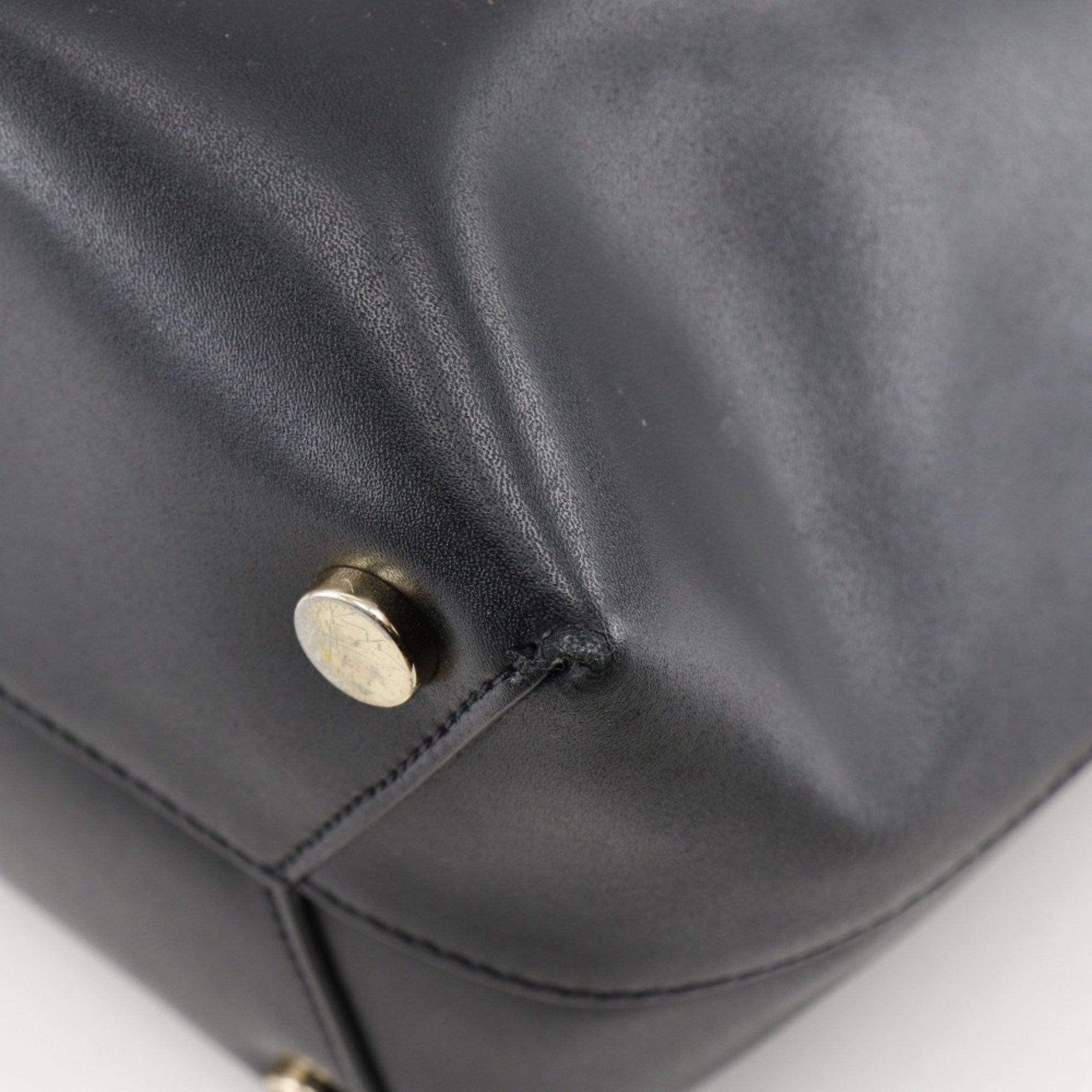 Michael Kors Michael Kors Tote Bag Leather Black Women's Size ONE SIZE - 5 Thumbnail