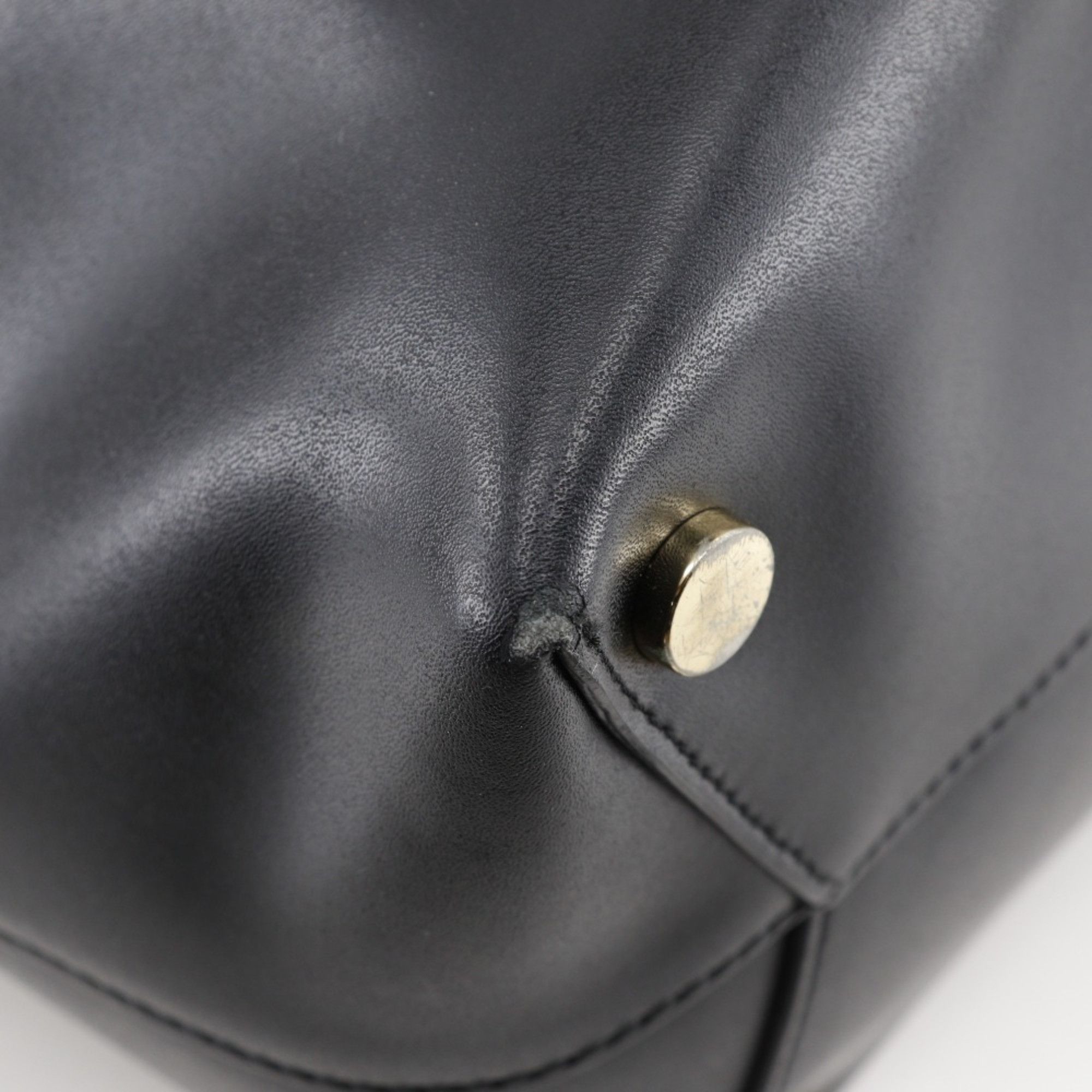 Michael Kors Michael Kors Tote Bag Leather Black Women's Size ONE SIZE - 4 Thumbnail