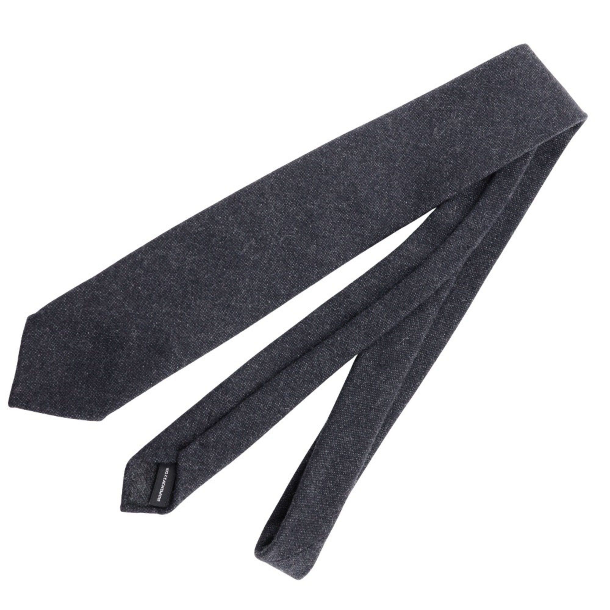 Hermes HERMES Cashmere Tie Grey Men's Size ONE SIZE - 2 Thumbnail