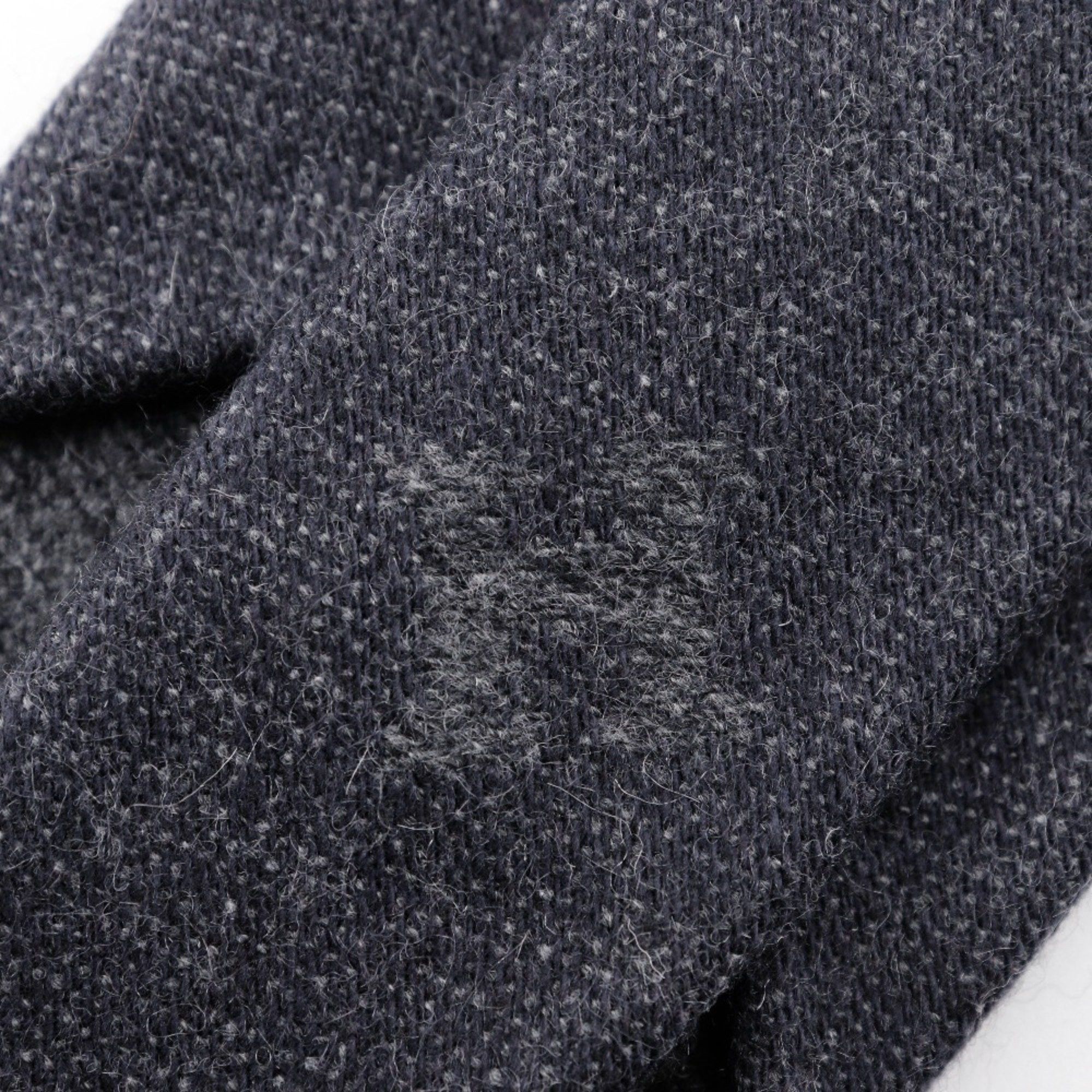Hermes HERMES Cashmere Tie Grey Men's Size ONE SIZE - 4 Thumbnail