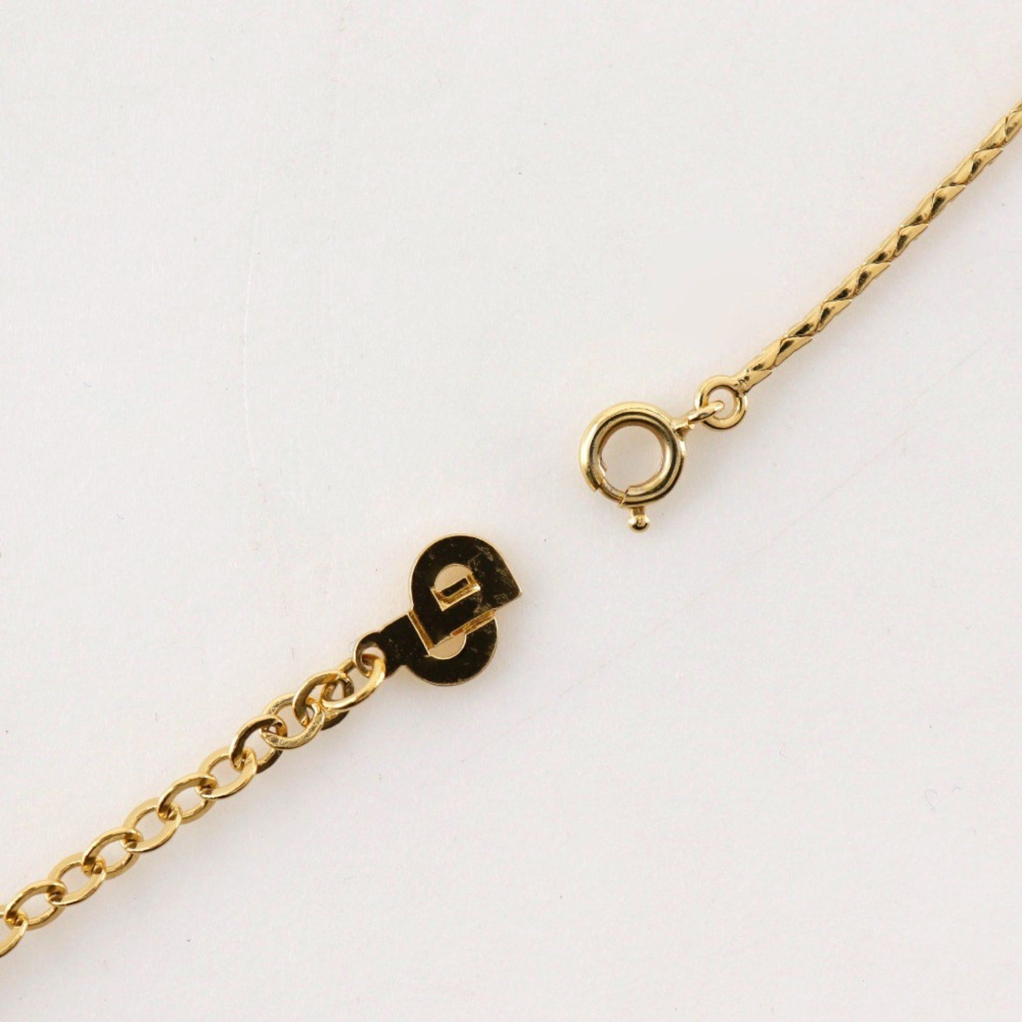 Dior Christian Dior Necklace Gold Plated x Fake Pearl Rhinestone Approx. 5g Women's Size ONE SIZE - 5 Thumbnail