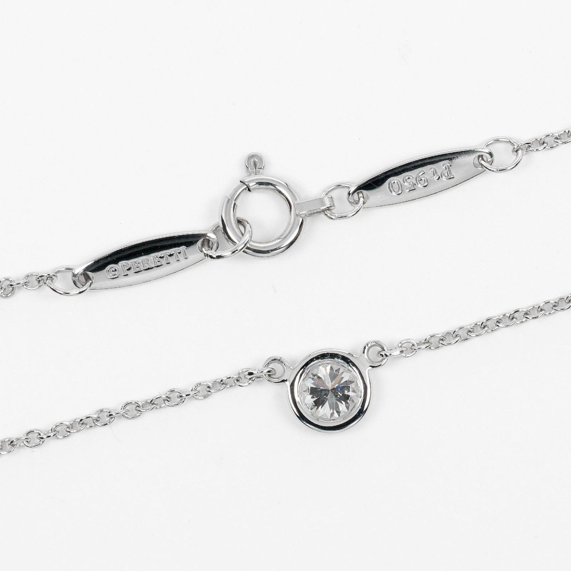 Tiffany & Co. Tiffany & Co. By the Yard Necklace 0.19ct VS1/G/3EX Pt950 Platinum Diamond Approx. 2.55g Size ONE SIZE - 6 Thumbnail