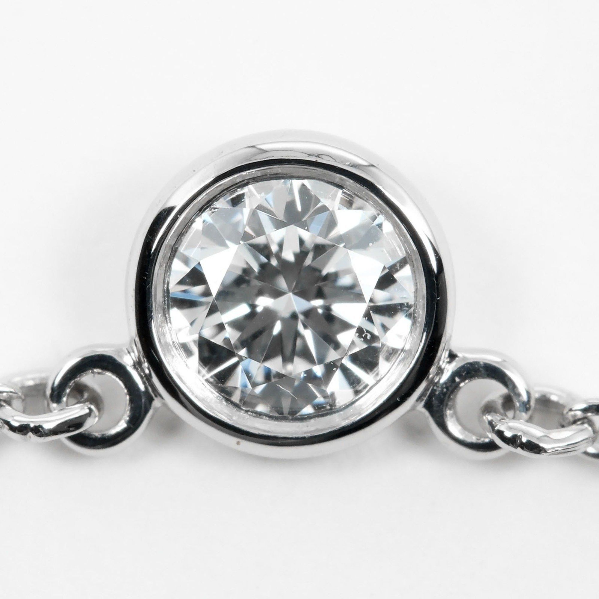 Tiffany & Co. Tiffany & Co. By the Yard Necklace 0.19ct VS1/G/3EX Pt950 Platinum Diamond Approx. 2.55g Size ONE SIZE - 4 Thumbnail