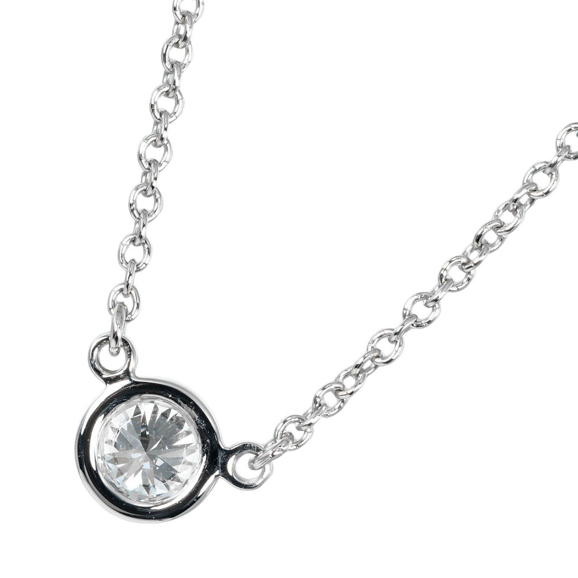Tiffany & Co. Tiffany & Co. By the Yard Necklace 0.19ct VS1/G/3EX Pt950 Platinum Diamond Approx. 2.55g Size ONE SIZE - 3 Thumbnail