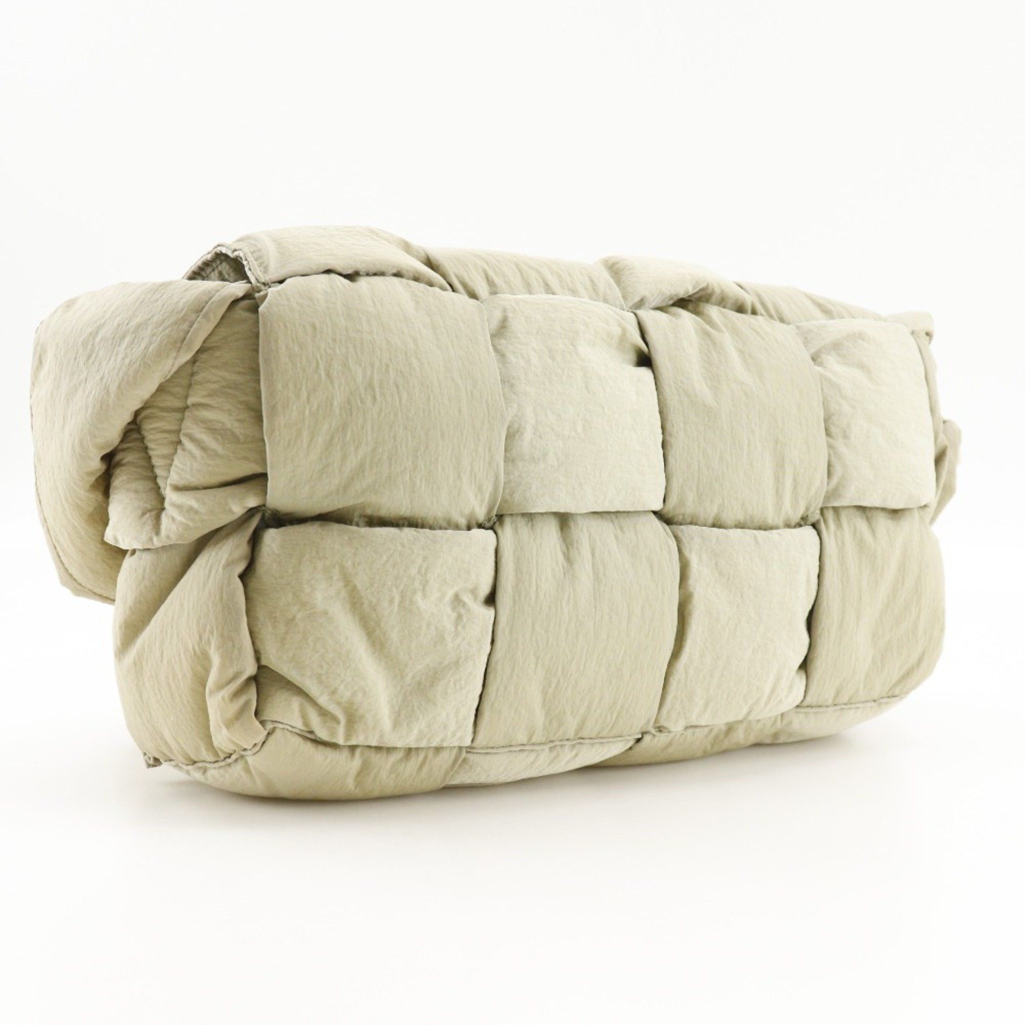 Bottega Veneta Bottega Veneta Padded Tech Cassette Shoulder Bag, Maxi Intrecciato Nylon, Khaki Type, Cassette, Unisex Size ONE SIZE - 3 Thumbnail