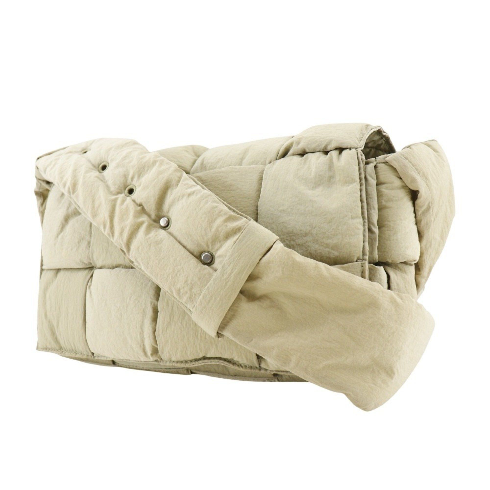 Bottega Veneta Bottega Veneta Padded Tech Cassette Shoulder Bag, Maxi Intrecciato Nylon, Khaki Type, Cassette, Unisex Size ONE SIZE - 2 Thumbnail