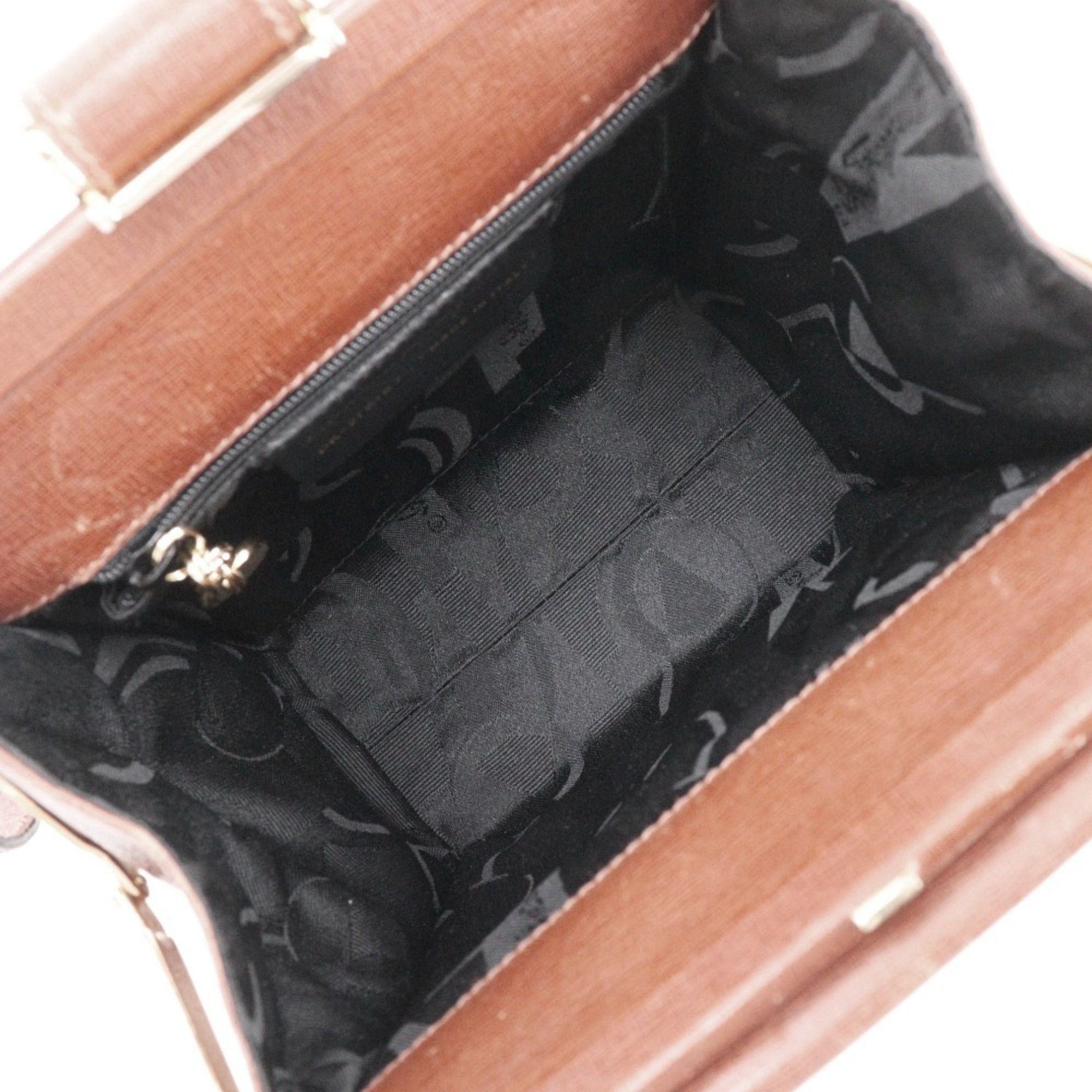 Salvatore Ferragamo Salvatore Ferragamo Shoulder Handbag DK-216167 Leather Brown 2way Women's Size ONE SIZE - 6 Thumbnail