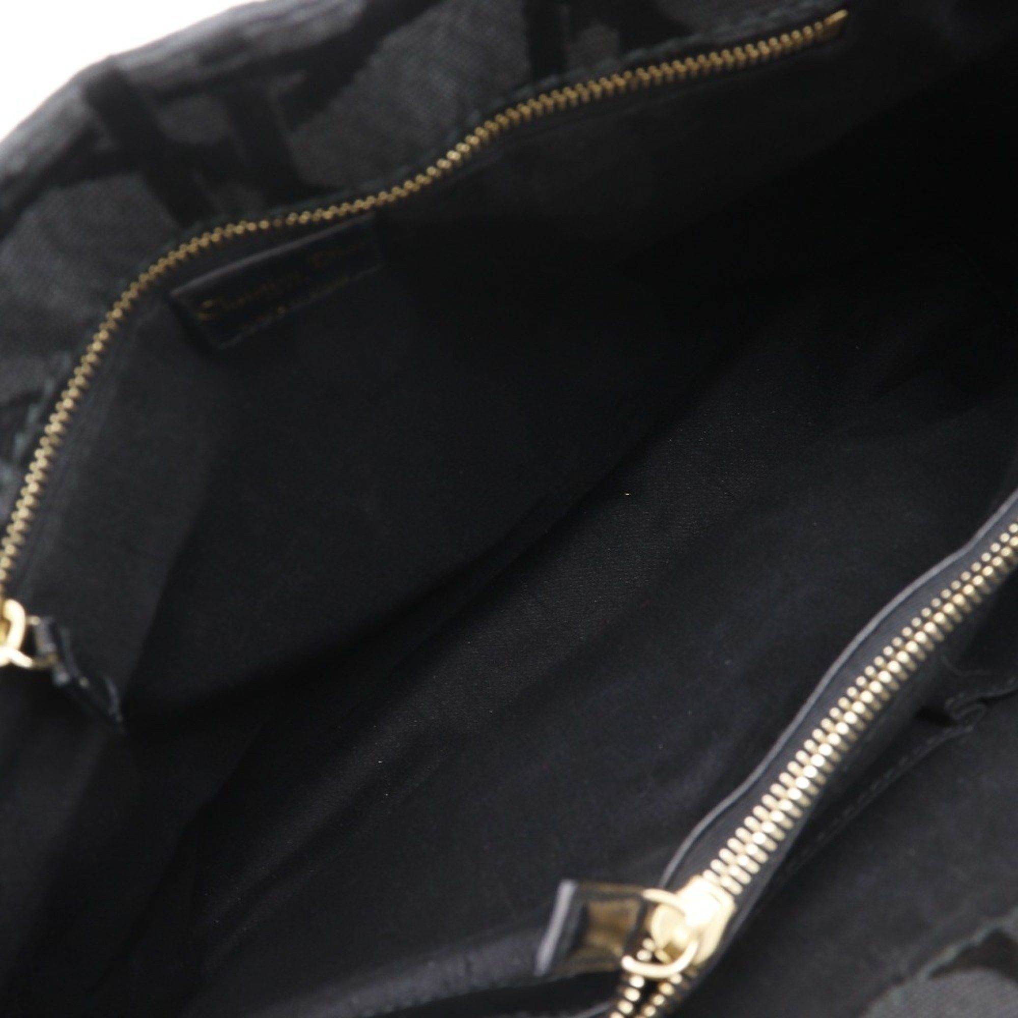 Dior Christian Dior Canage Tote Bag JC49449 Nylon Canvas Black Women's Size ONE SIZE - 9 Thumbnail
