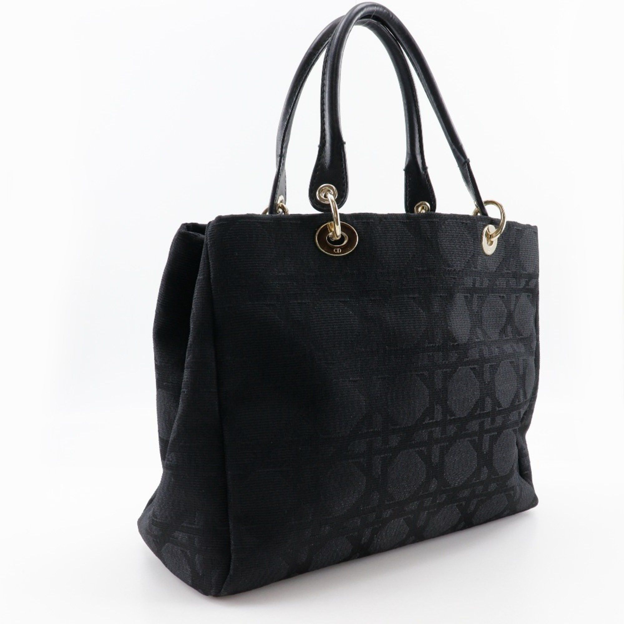 Dior Christian Dior Canage Tote Bag JC49449 Nylon Canvas Black Women's Size ONE SIZE - 3 Thumbnail