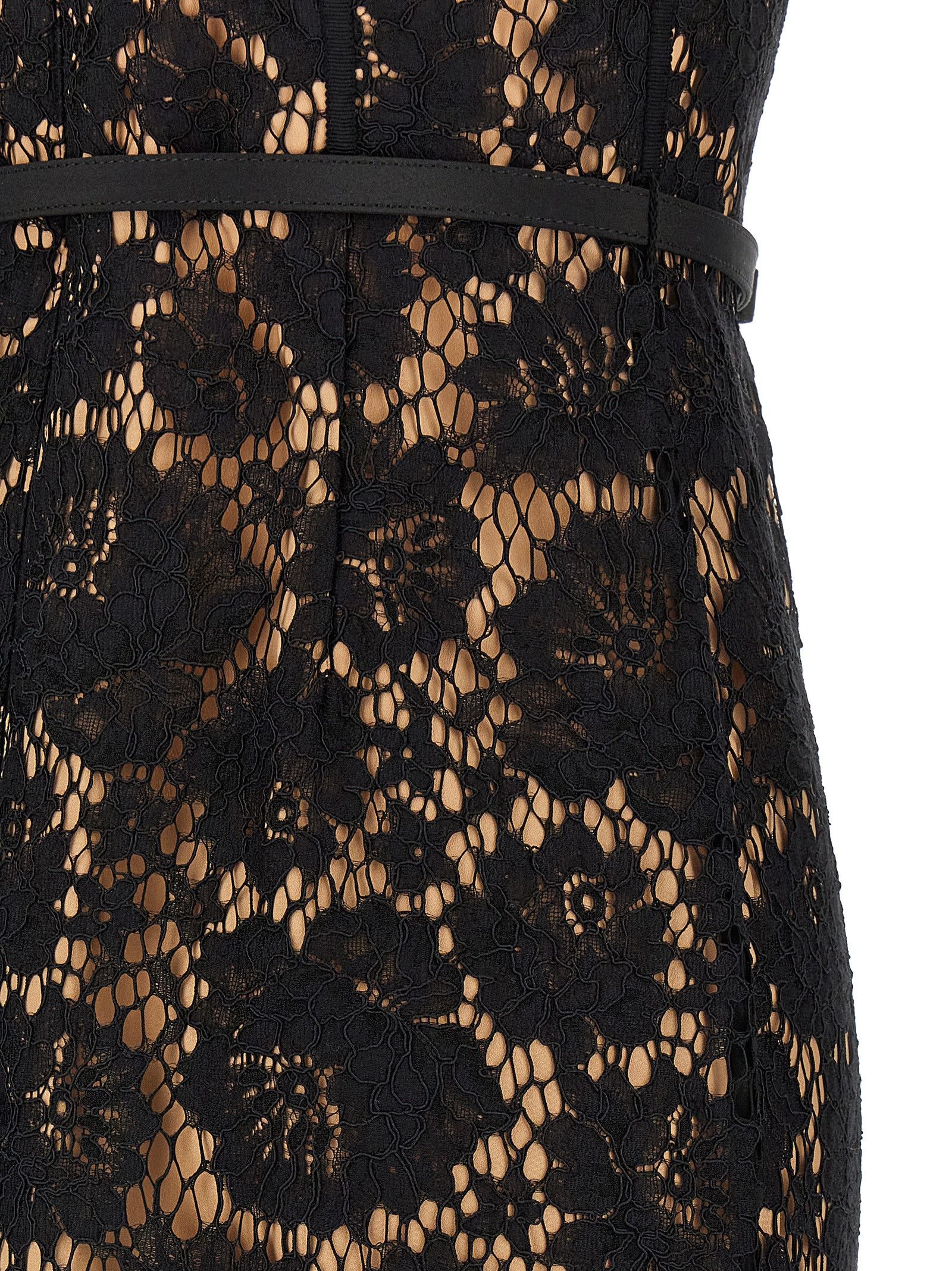 self-portrait Women's Lace Midi Skirt Black main image 1