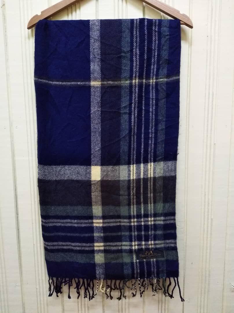 Vintage Vintage Scarf Twin Horse Scarves Muffler checkered Size ONE SIZE - 3 Thumbnail