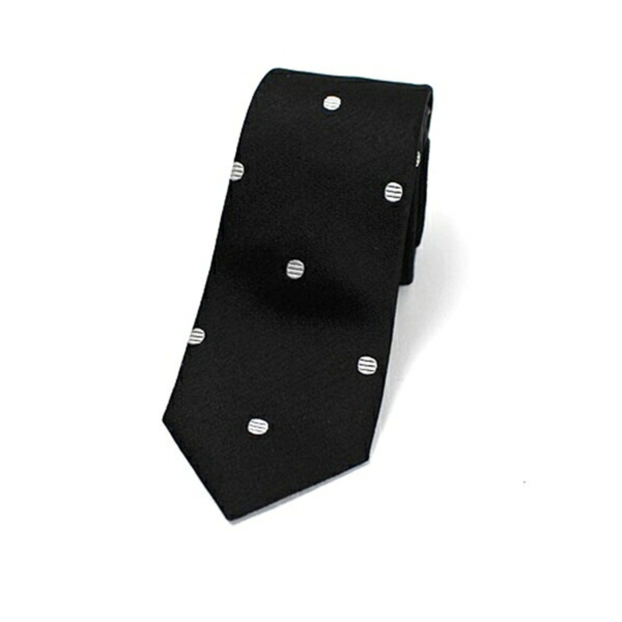 Yves Saint Laurent Yves Saint Laurent Saint Laurent tie, polka dot pattern, SAINT LAURENT, men's, slim fit Size ONE SIZE - 2 Thumbnail
