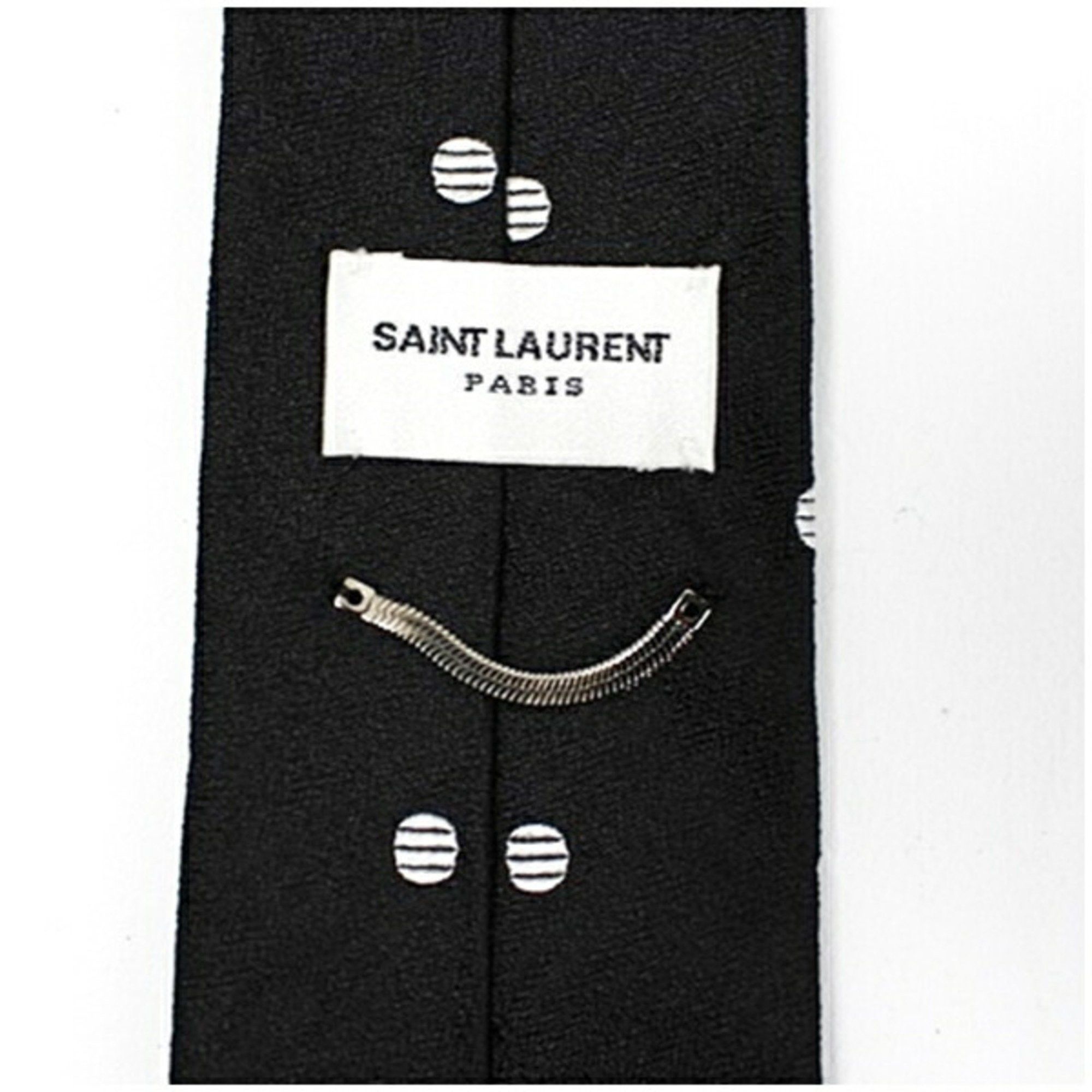 Yves Saint Laurent Yves Saint Laurent Saint Laurent tie, polka dot pattern, SAINT LAURENT, men's, slim fit Size ONE SIZE - 4 Thumbnail
