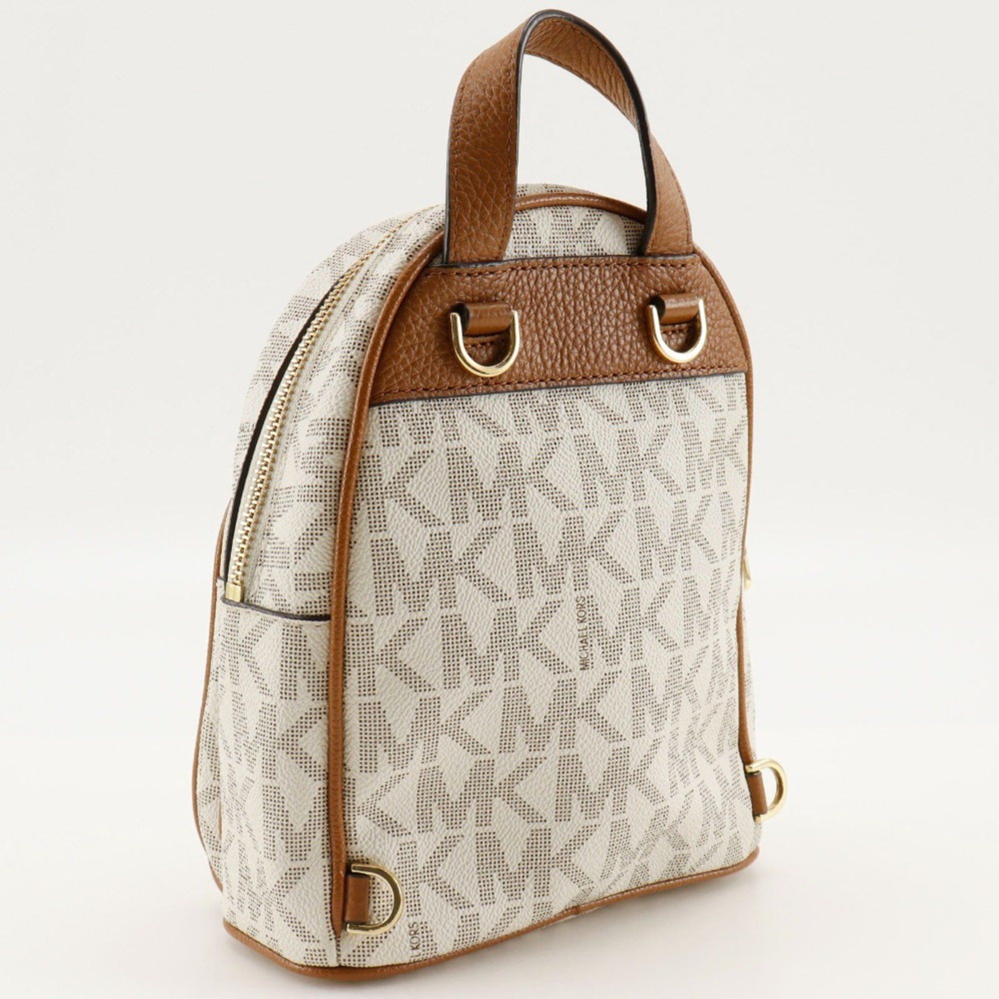 Michael Kors Michael Kors Mini Backpack, Backpack/Daypack, Studs, 35T7GAYB0B, PVC, White, 3way Women's Size ONE SIZE - 3 Thumbnail